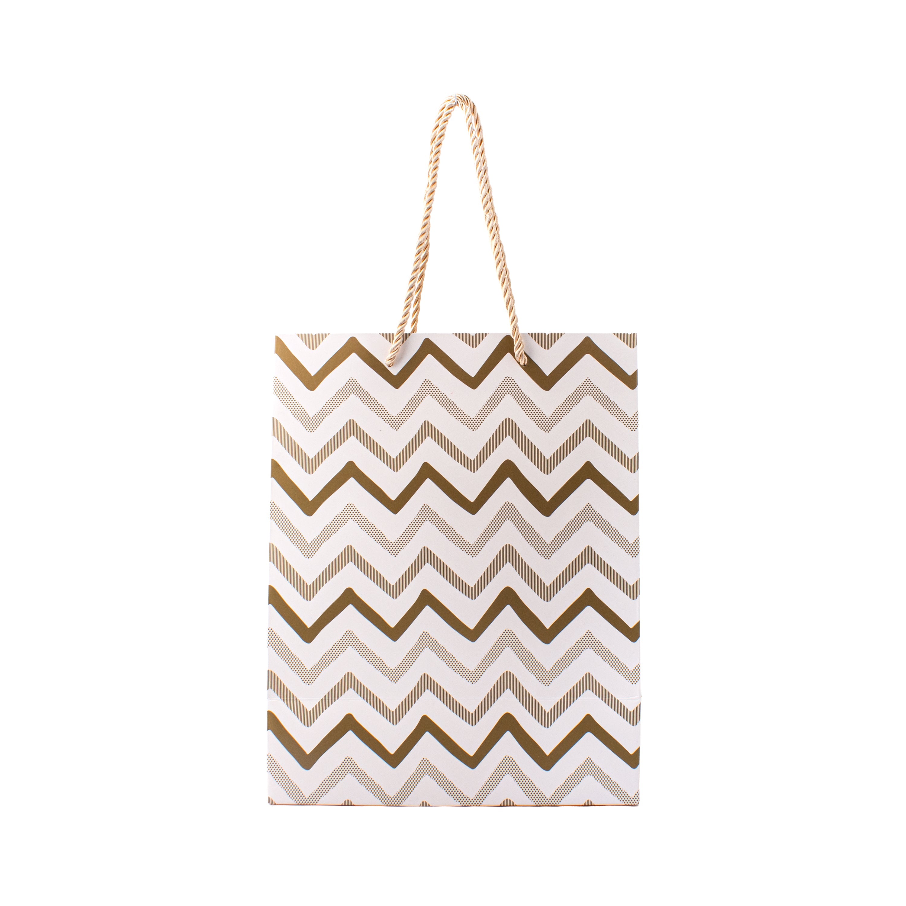 Foil Printed Paper Gift Bag Waves 18 X 23 X 10cm 1pc