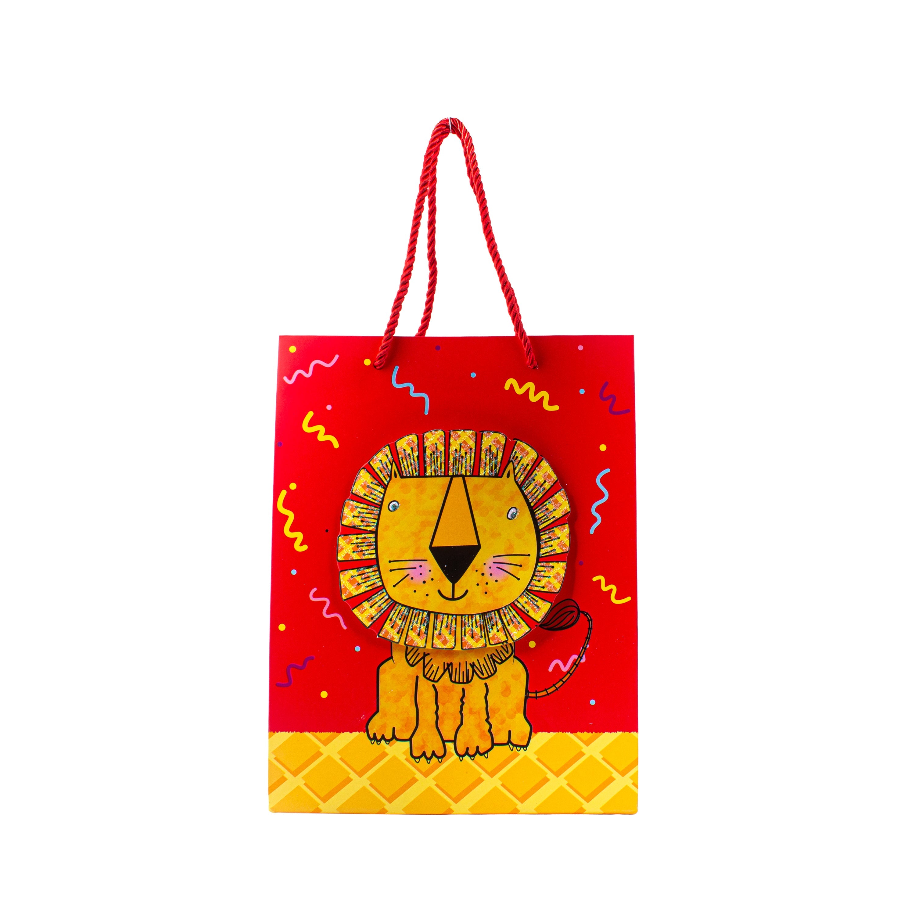 3D Paper Gift Bag Lion 23 X 18 X 10cm 1pc