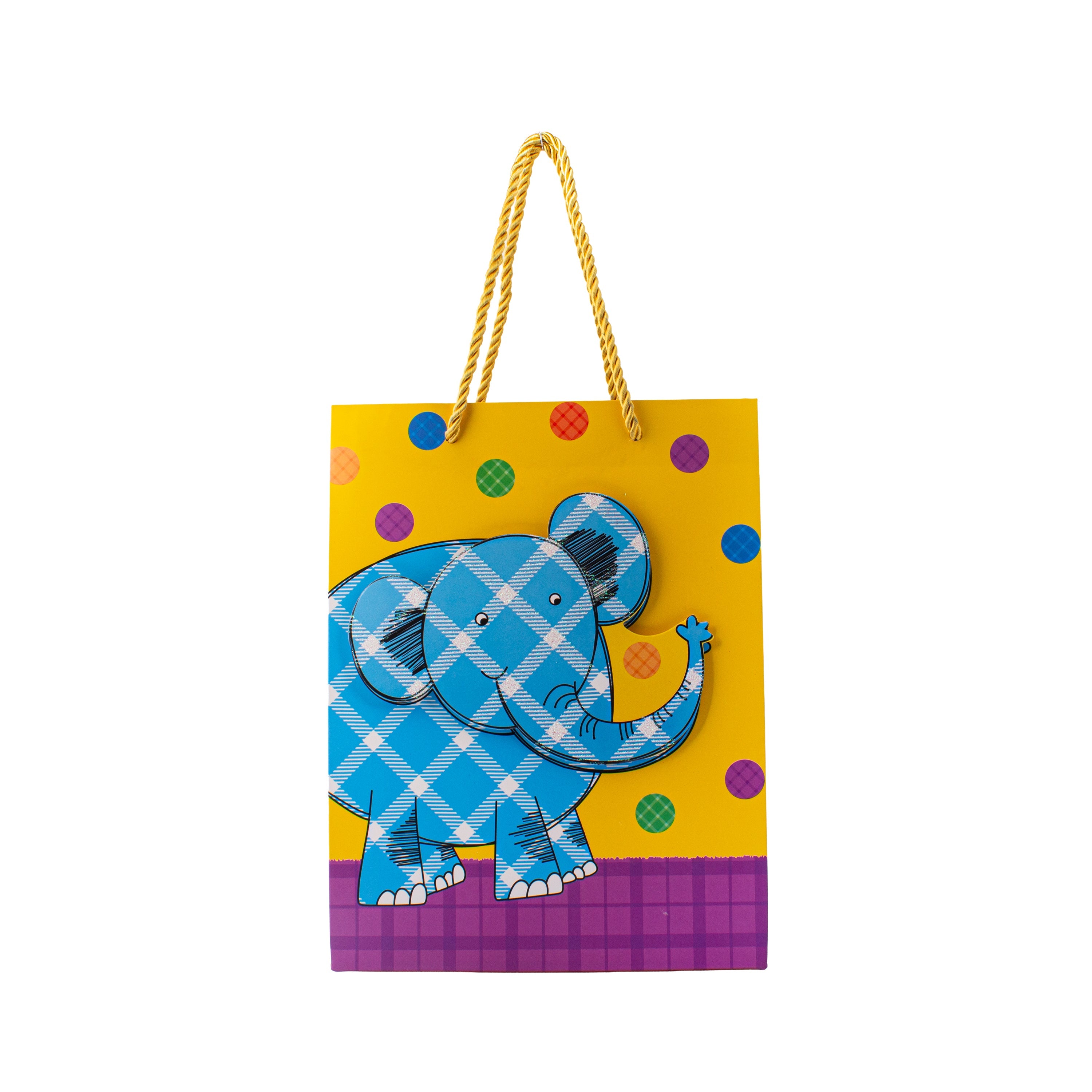 3D Paper Gift Bag Elephant 32 X 25.5 X 11cm 1pc