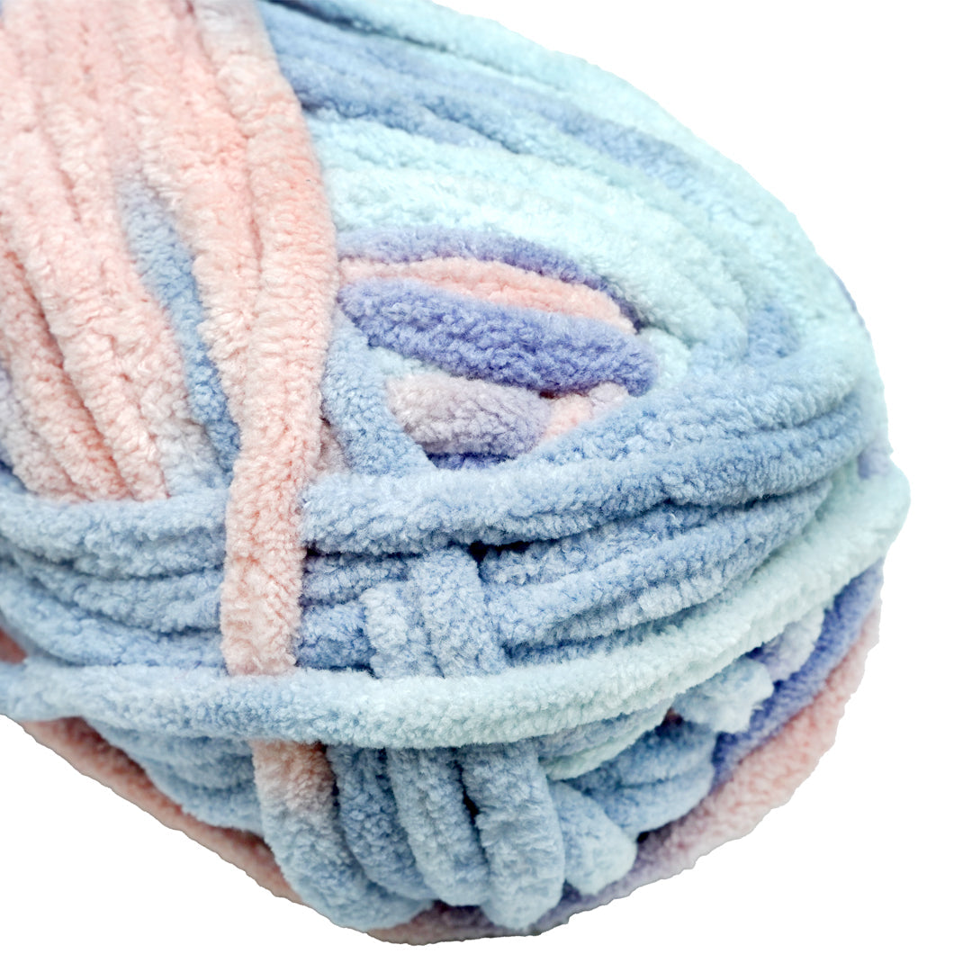 Snuggly Blanket Knitting/Crochet yarn Multi 100% Polyester Grey Marble Multi Colour 50m 100g