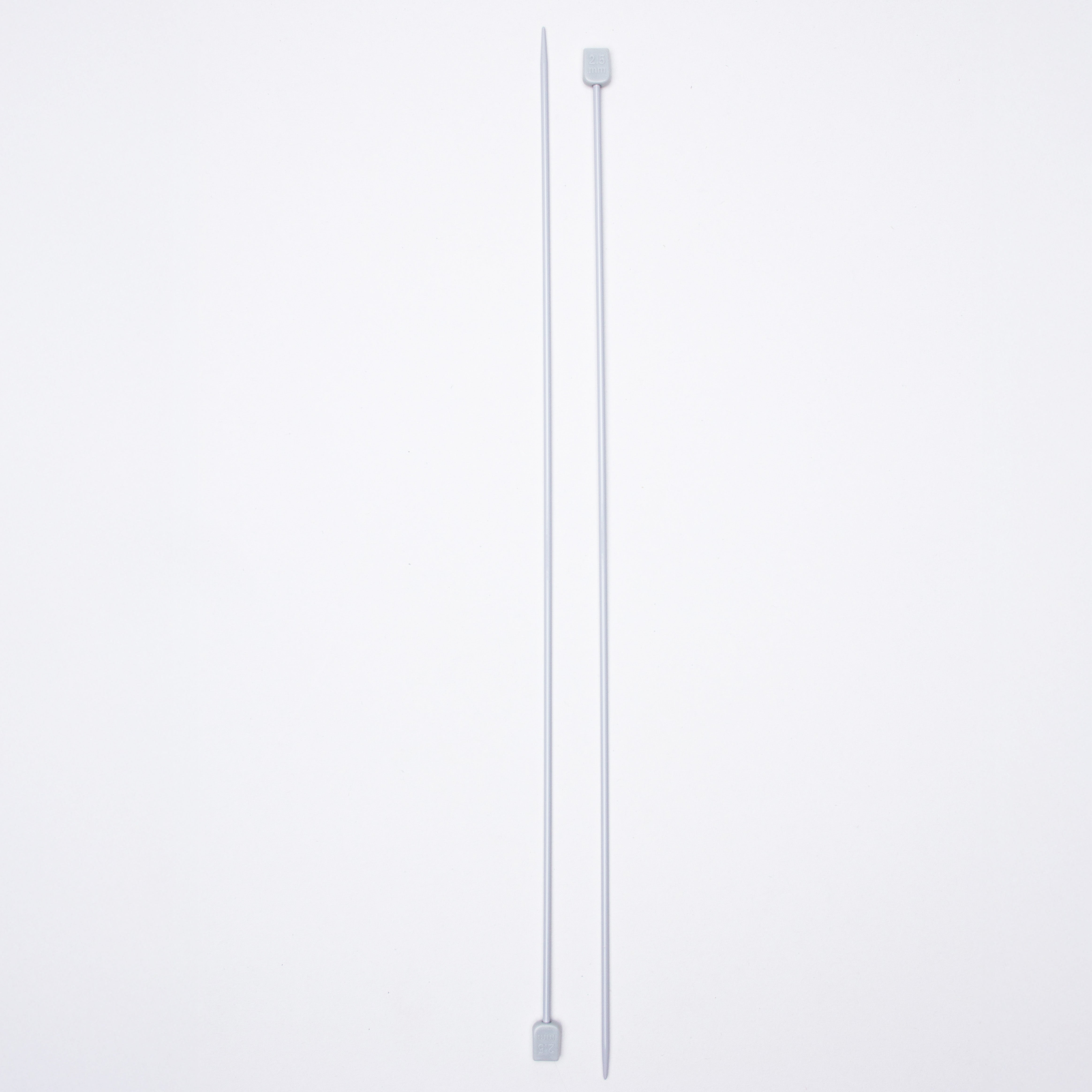 Single Pointed Aluminium Knitting Needle 2.5mm X 35cm 2pc Blister