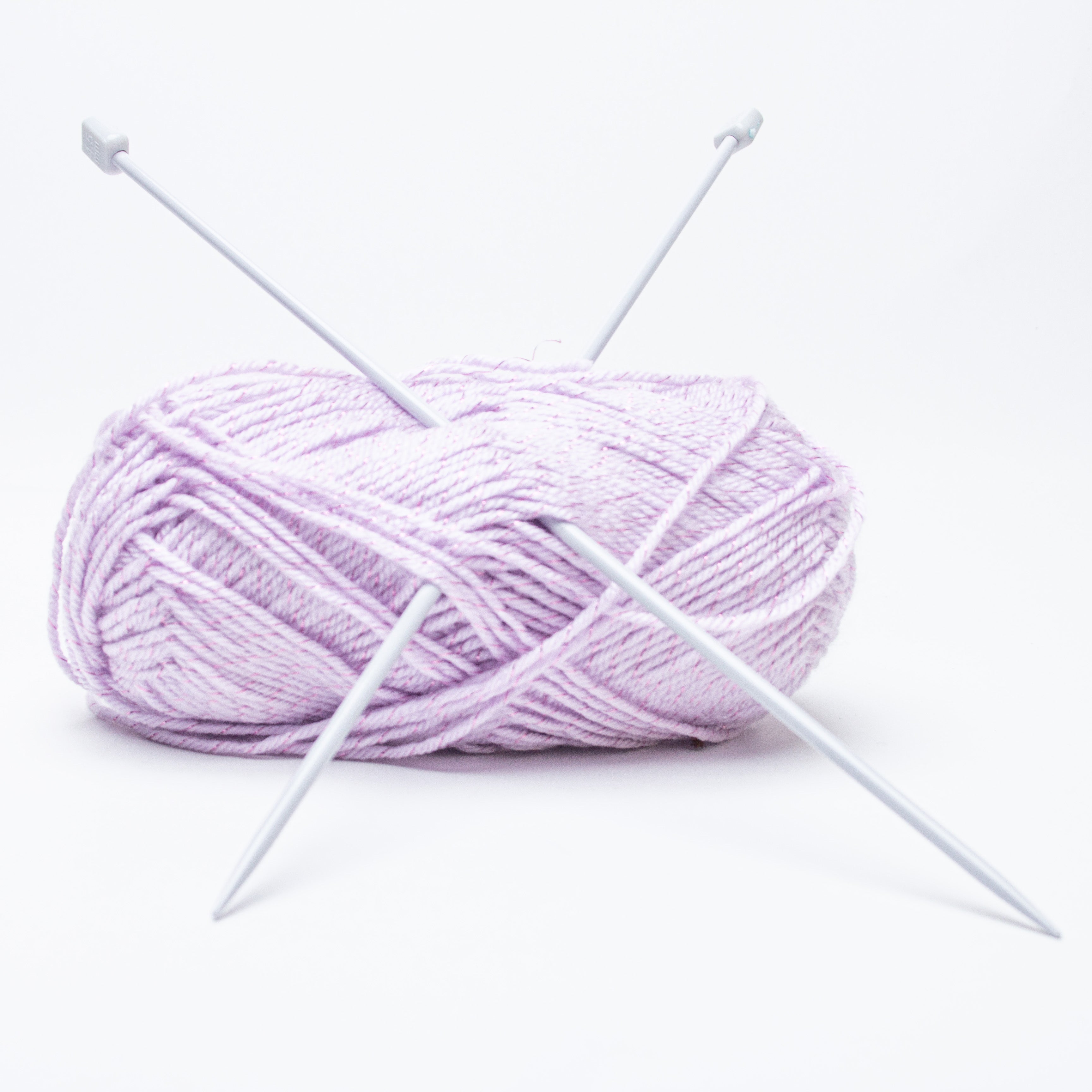 Single Pointed Aluminium Knitting Needle 4.5mm X 35cm 2pc Blister