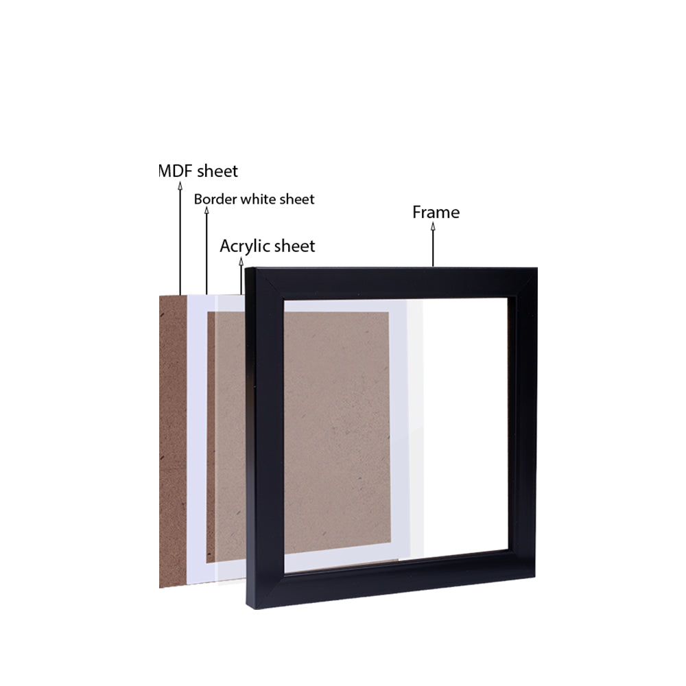 (30 X 30 cm) - 5D Diamond Painting - Mystic Galaxy  Matching Frame Combo