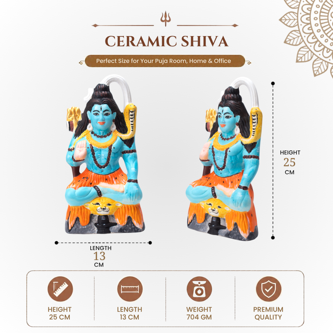 Paint Your Own Ceramic Shiva 13cm x H 25cm 1pc Box