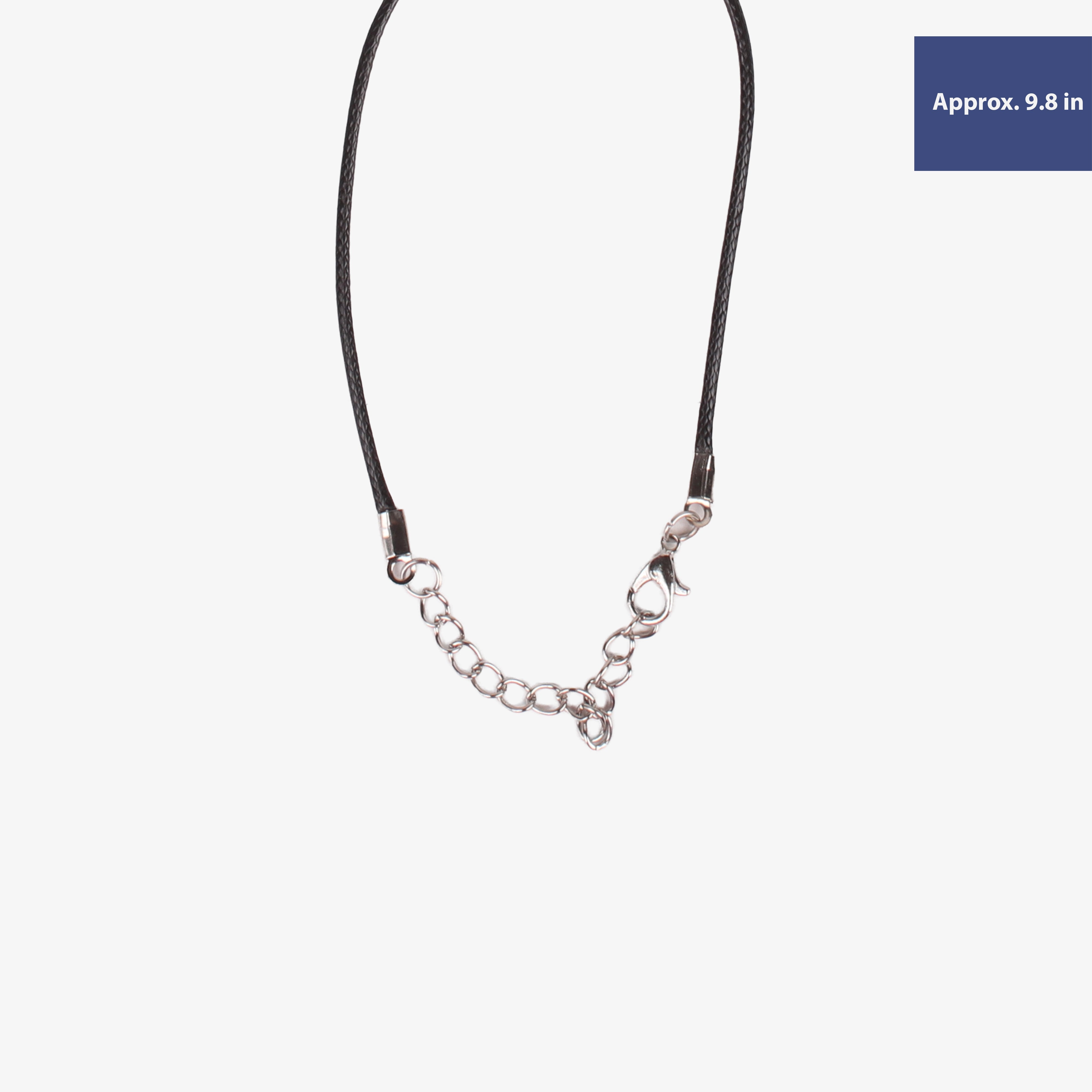 Ready-to-Wear Bracelet Cord With Clasp Black, Approx Thickness 1.5mm Length 25cm