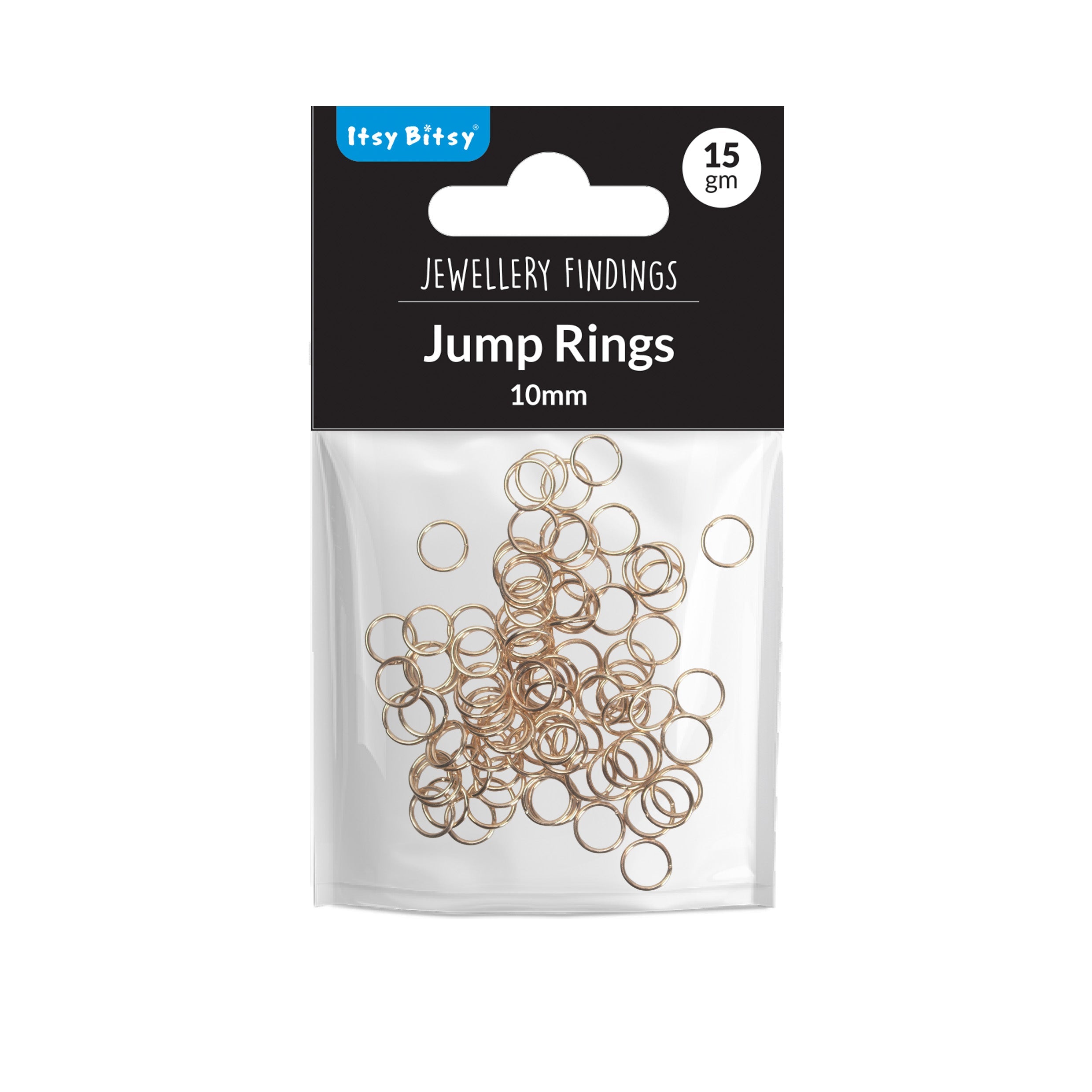 Jewellery Findings Jump Ring Open Gold 10mm 15gm