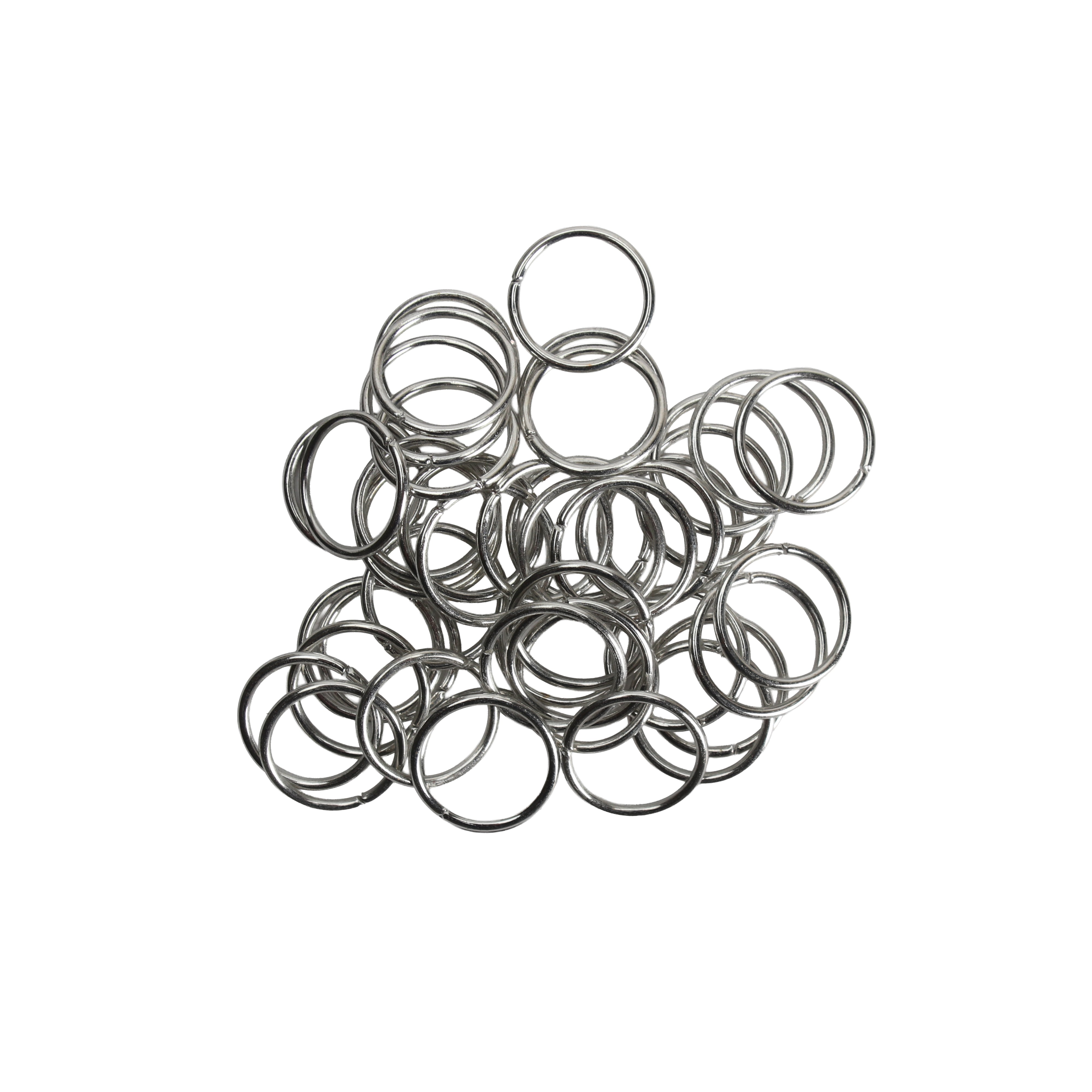 Jewellery Findings Jump Ring Open Nickel 14mm 15gm