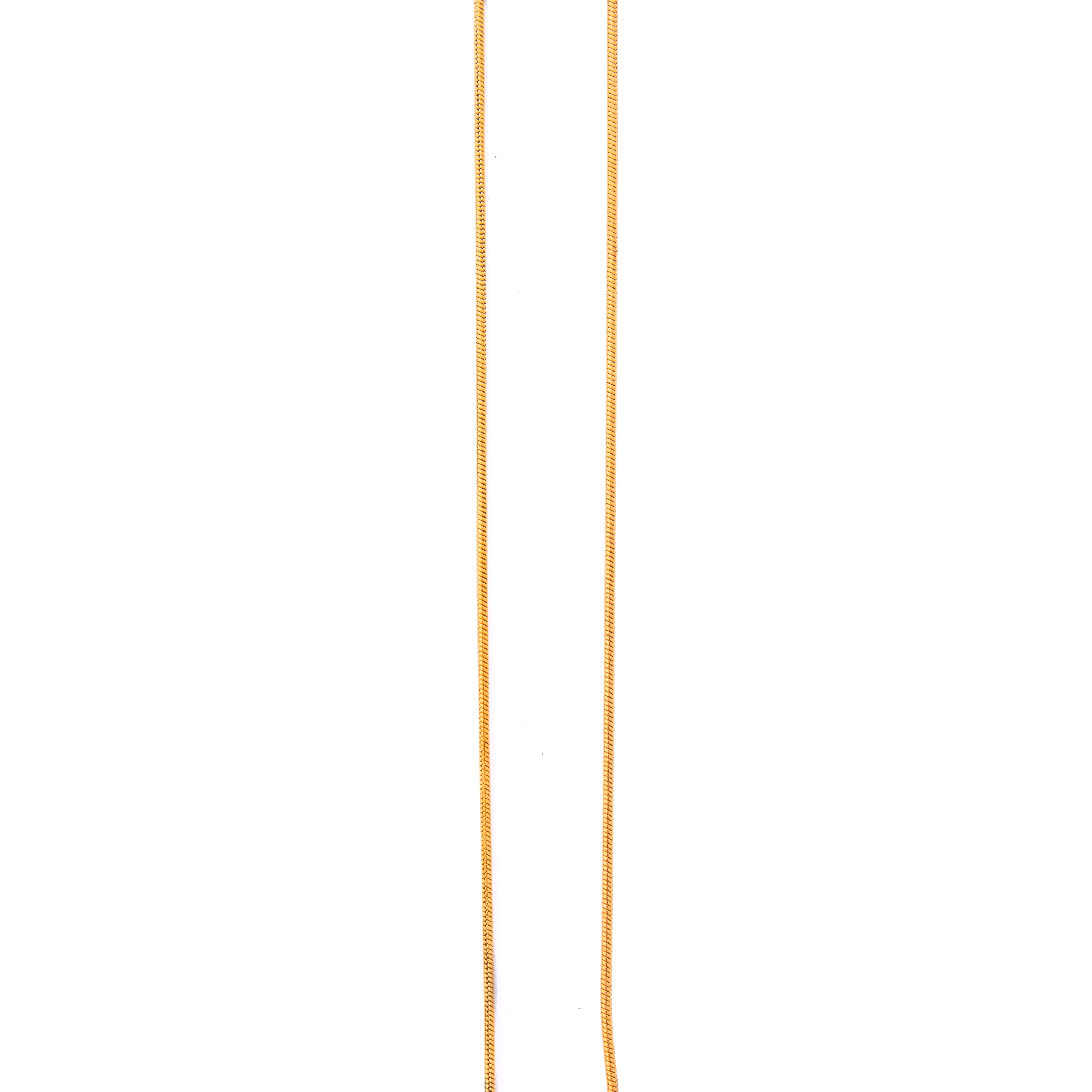 Ready-to-Wear Round Chain Gold 1mm 60cm 1pc