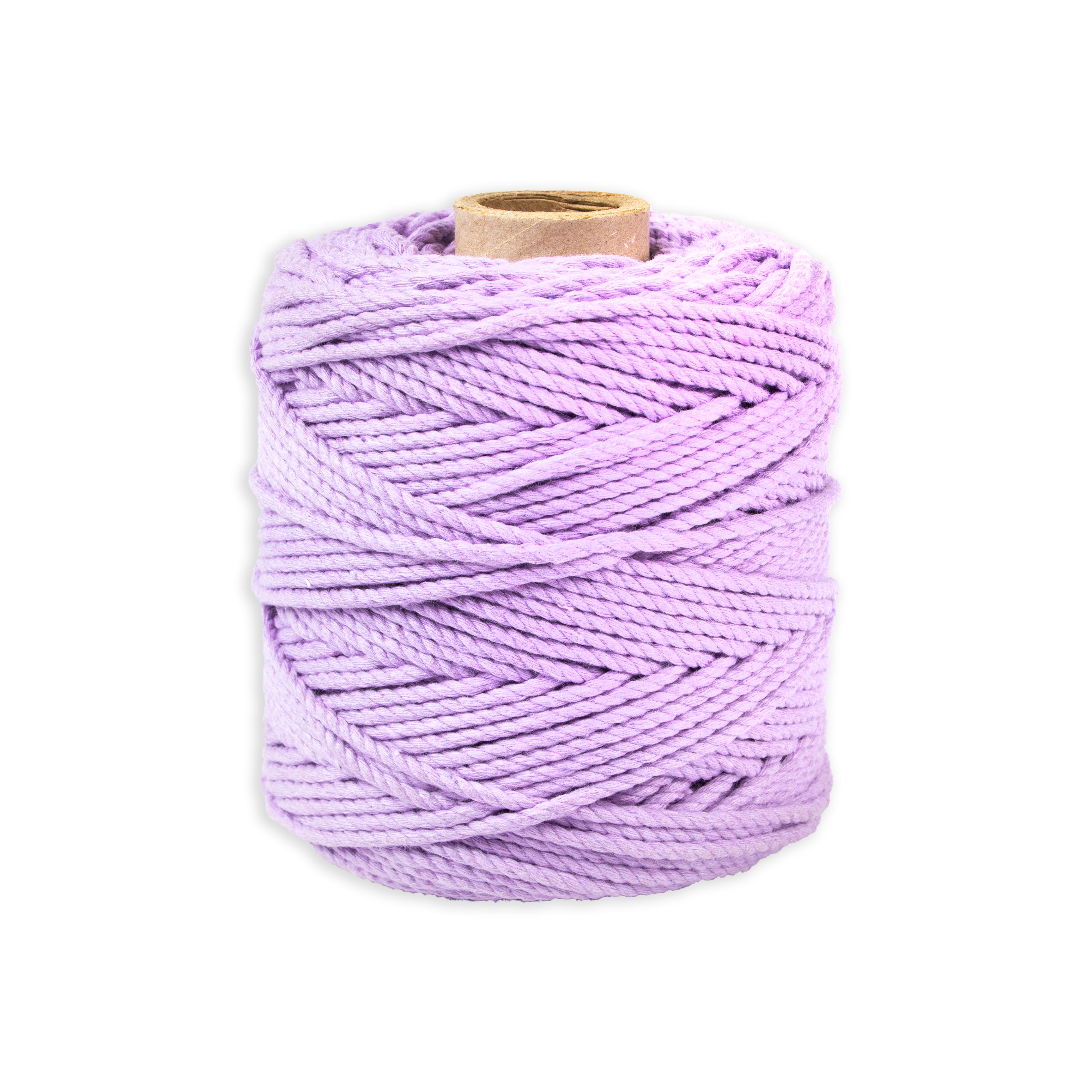 Cotton Twisted Cord Lavender 3mm 3 Ply 500gm Roll