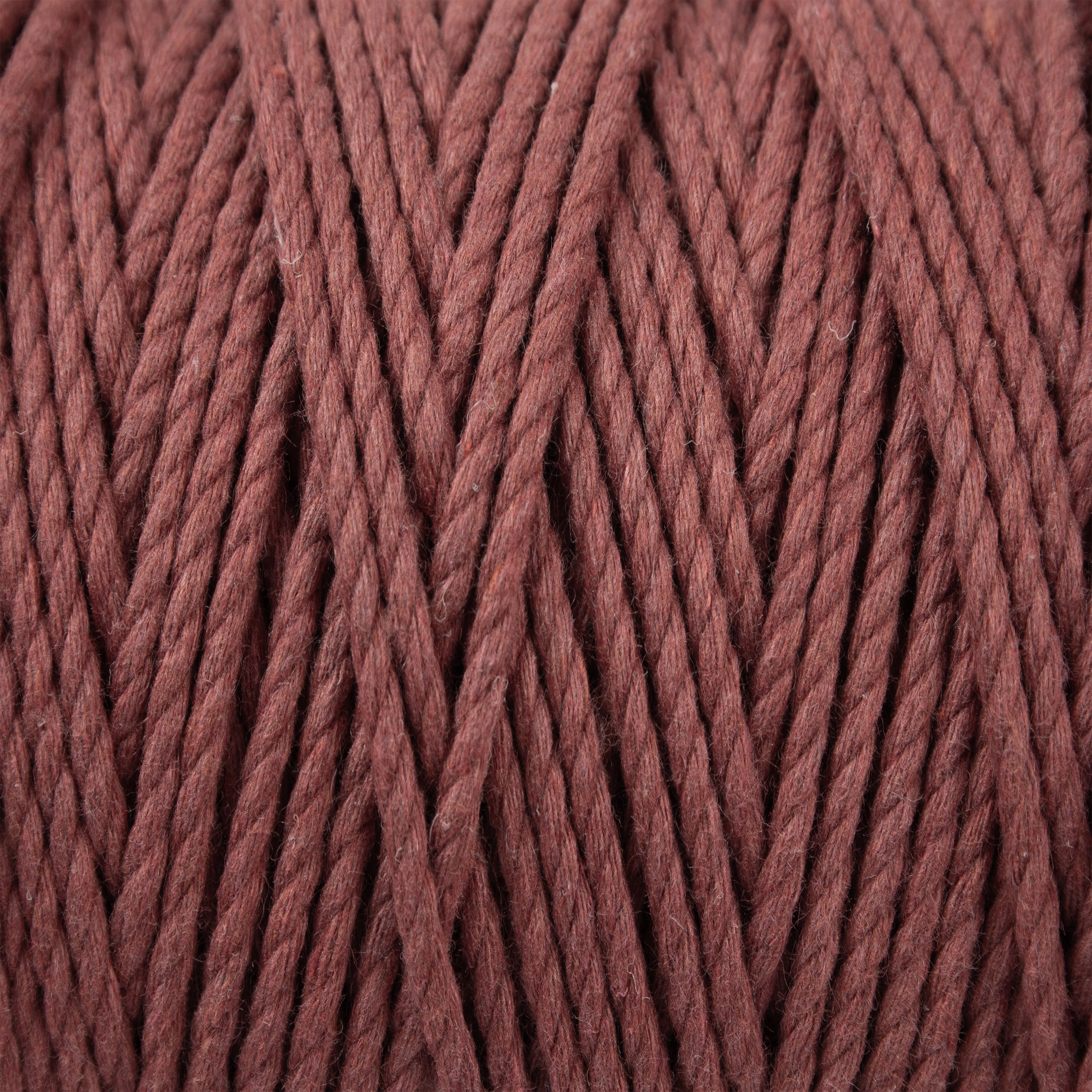 Cotton Twisted Cord Rust 3mm 3 Ply 500gm Roll