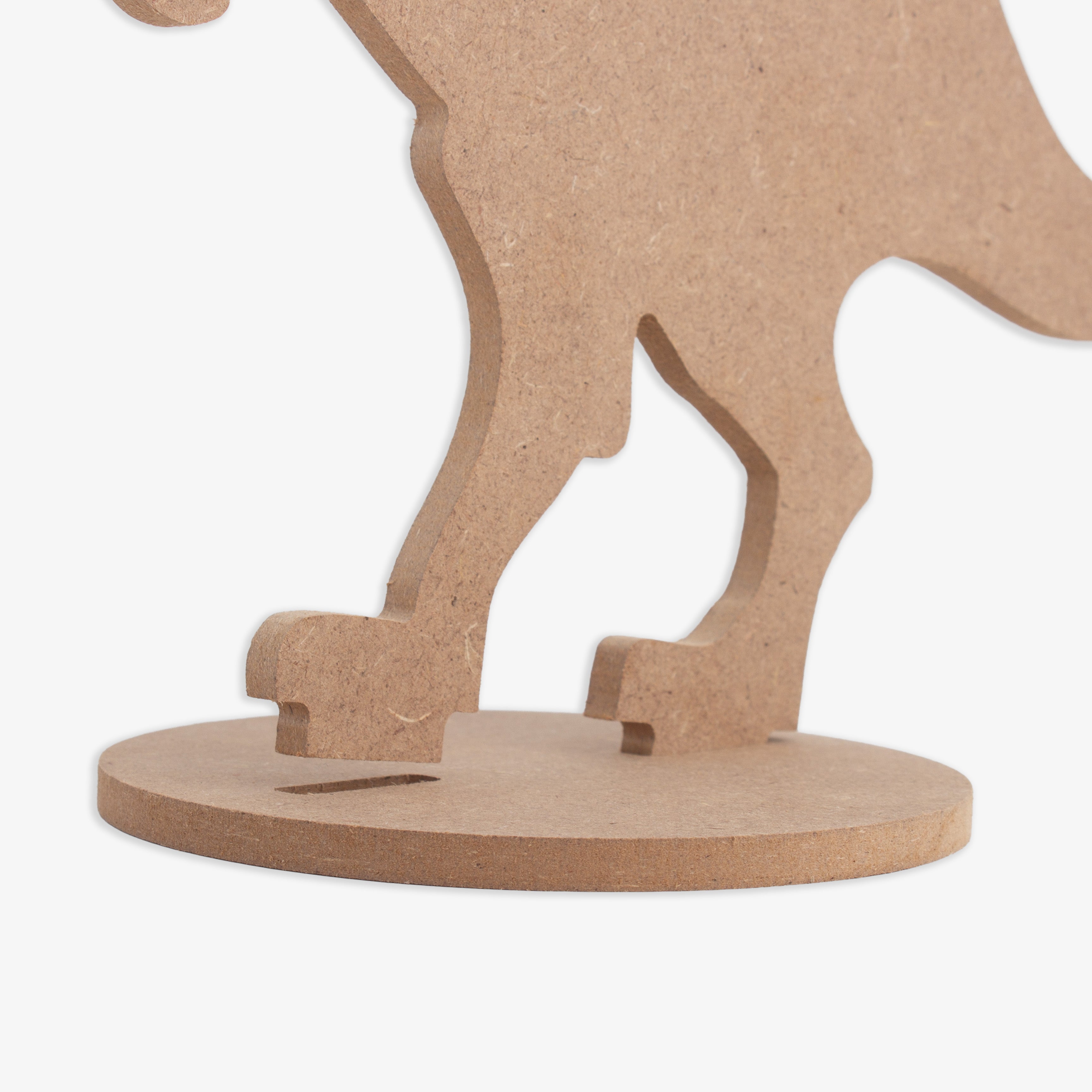 MDF Table Decor with Base Dinosaur W11 x H8.25inch Base 4inch Dia 5.5mm Thick 1 pc