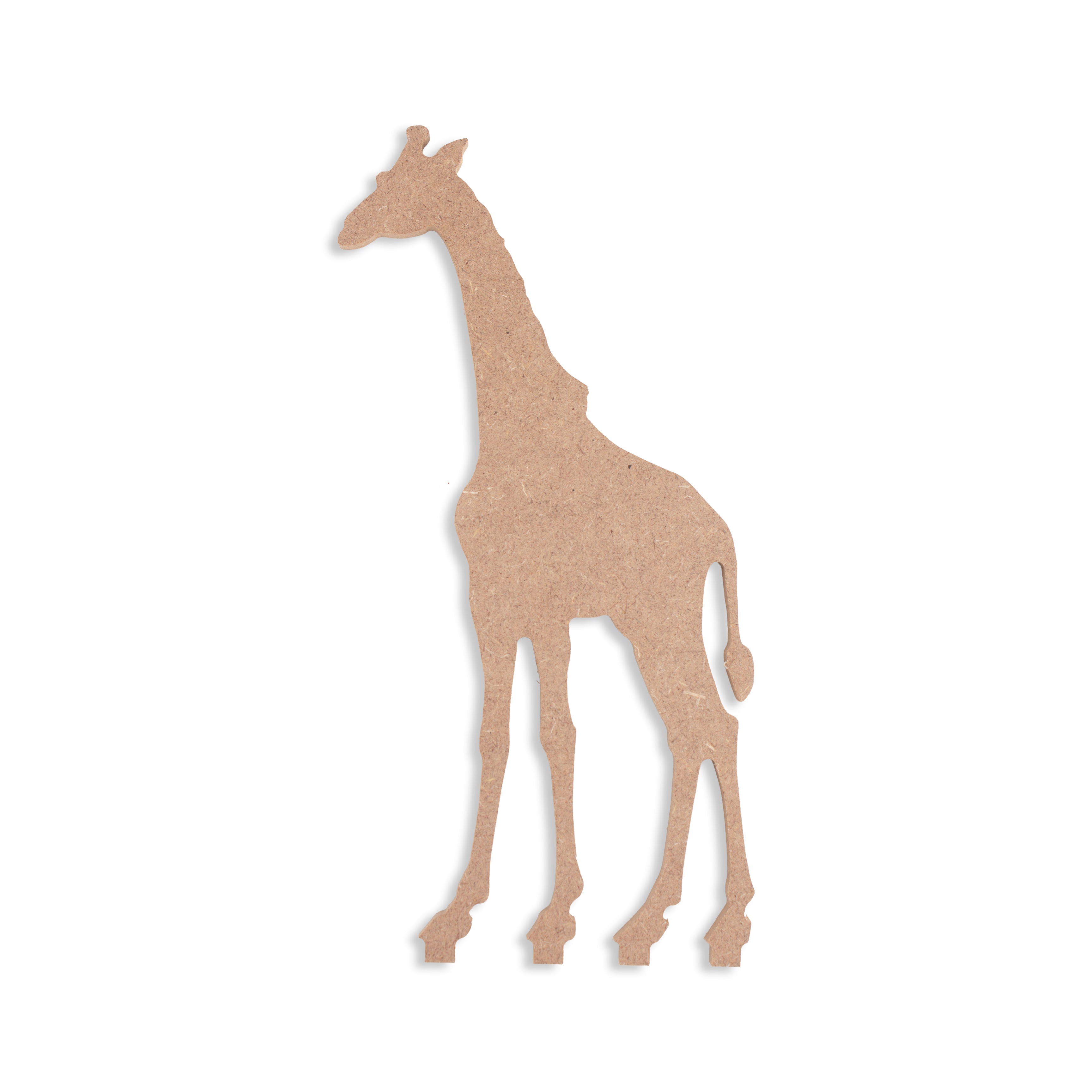 MDF Table Decor with Base Giraffe W4.25 x H8.25inch Base 4.25 x 1.25 inch Dia 5.5mm Thick 1 pc