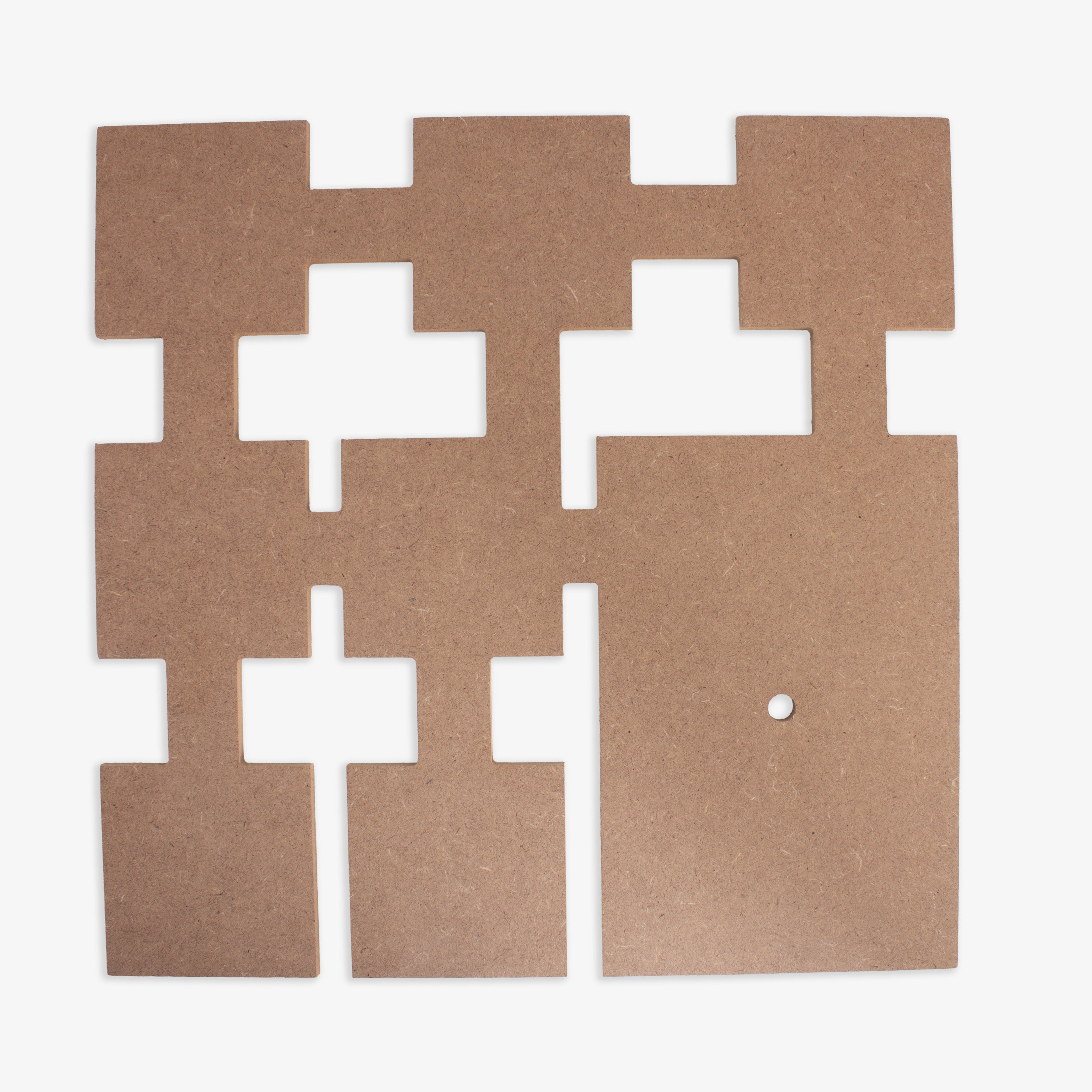 MDF Clock Base Geometrical Jigsaw 12 X12inch 5.5mm Thick 1 pc