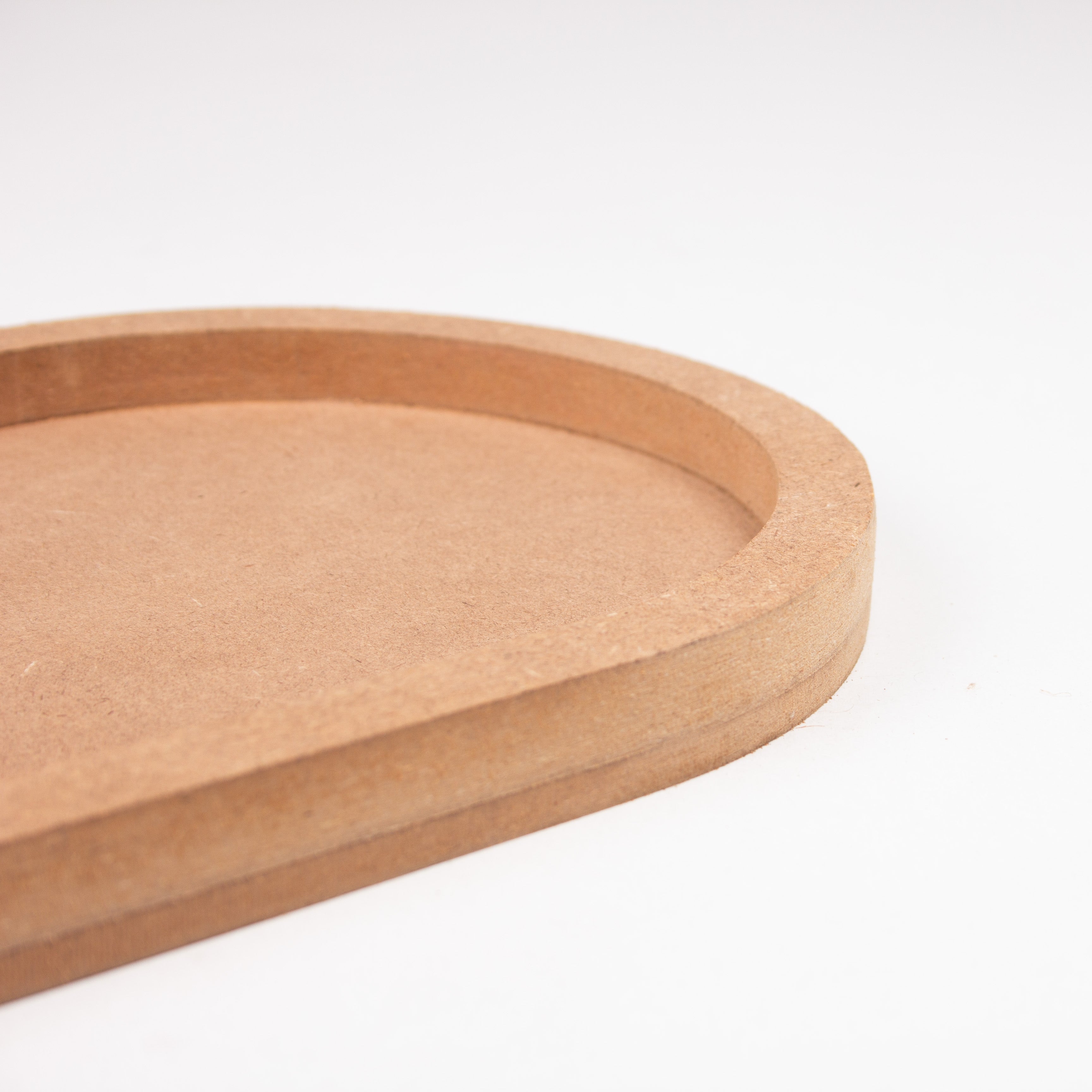 MDF Fillable Tray Oval / Oblong 8 x4inch 5.5mm Base + 11mm Depth 1 pc