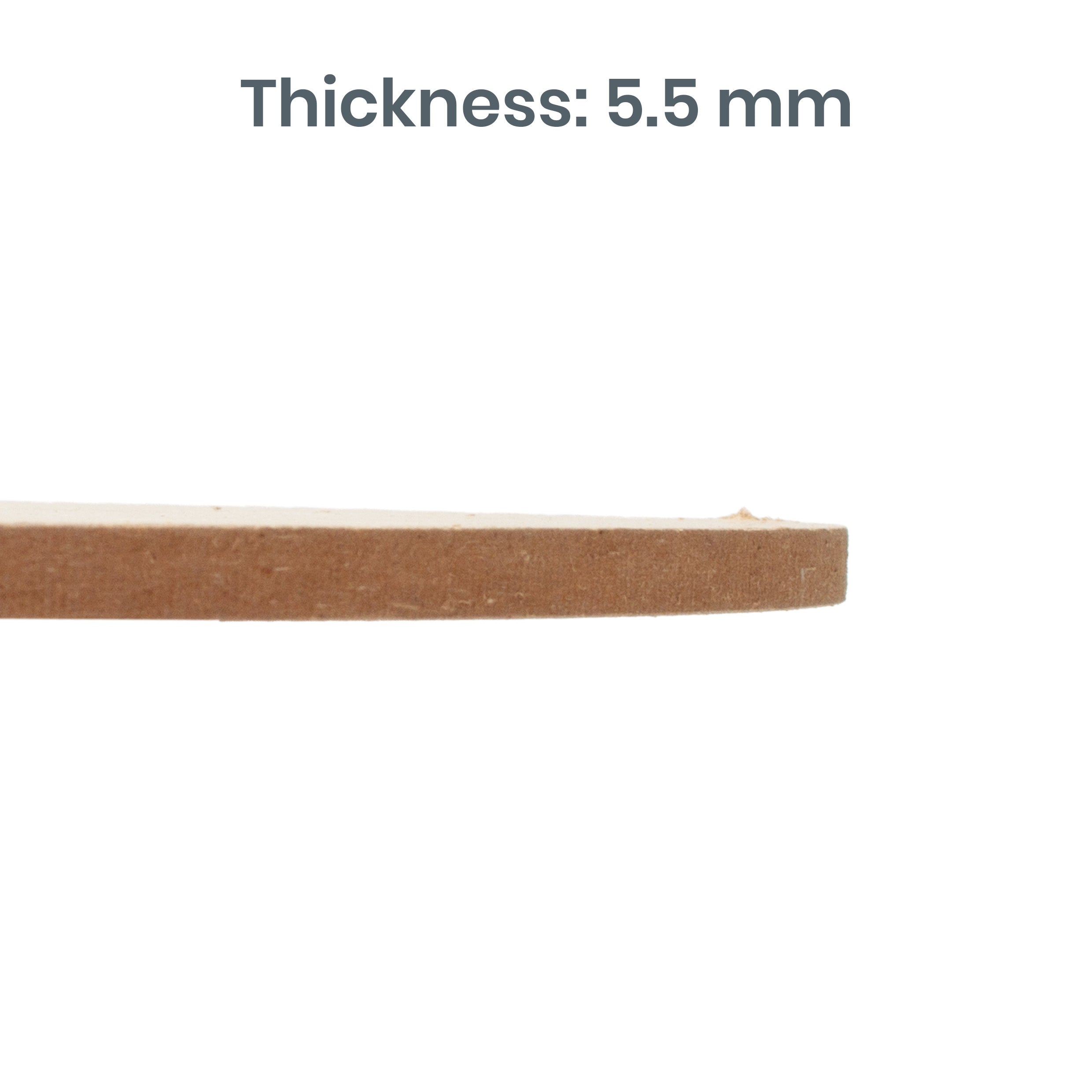 5.5mm MDF Blank round 16 Inch 12pc