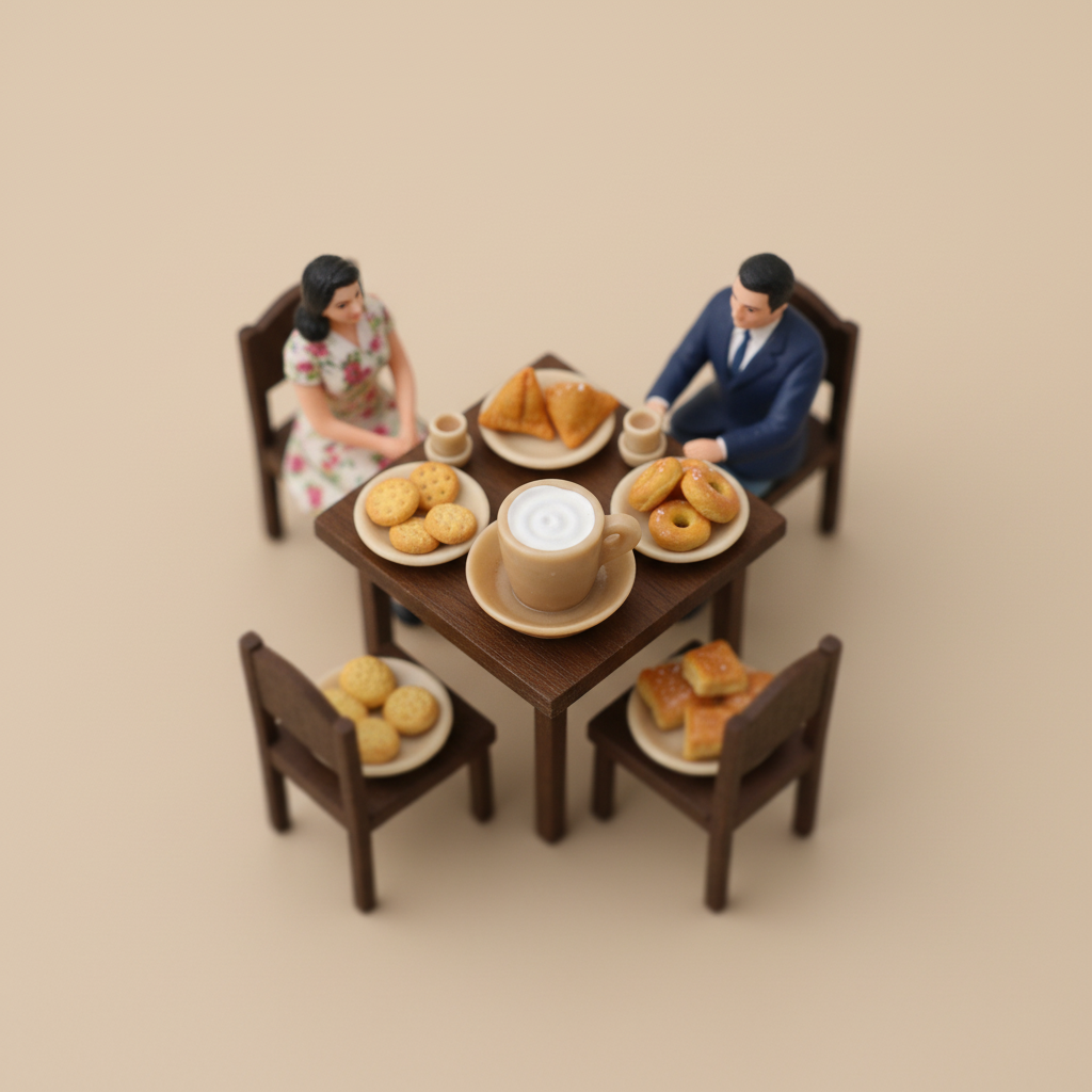 Miniature Cup and Saucer 1pc