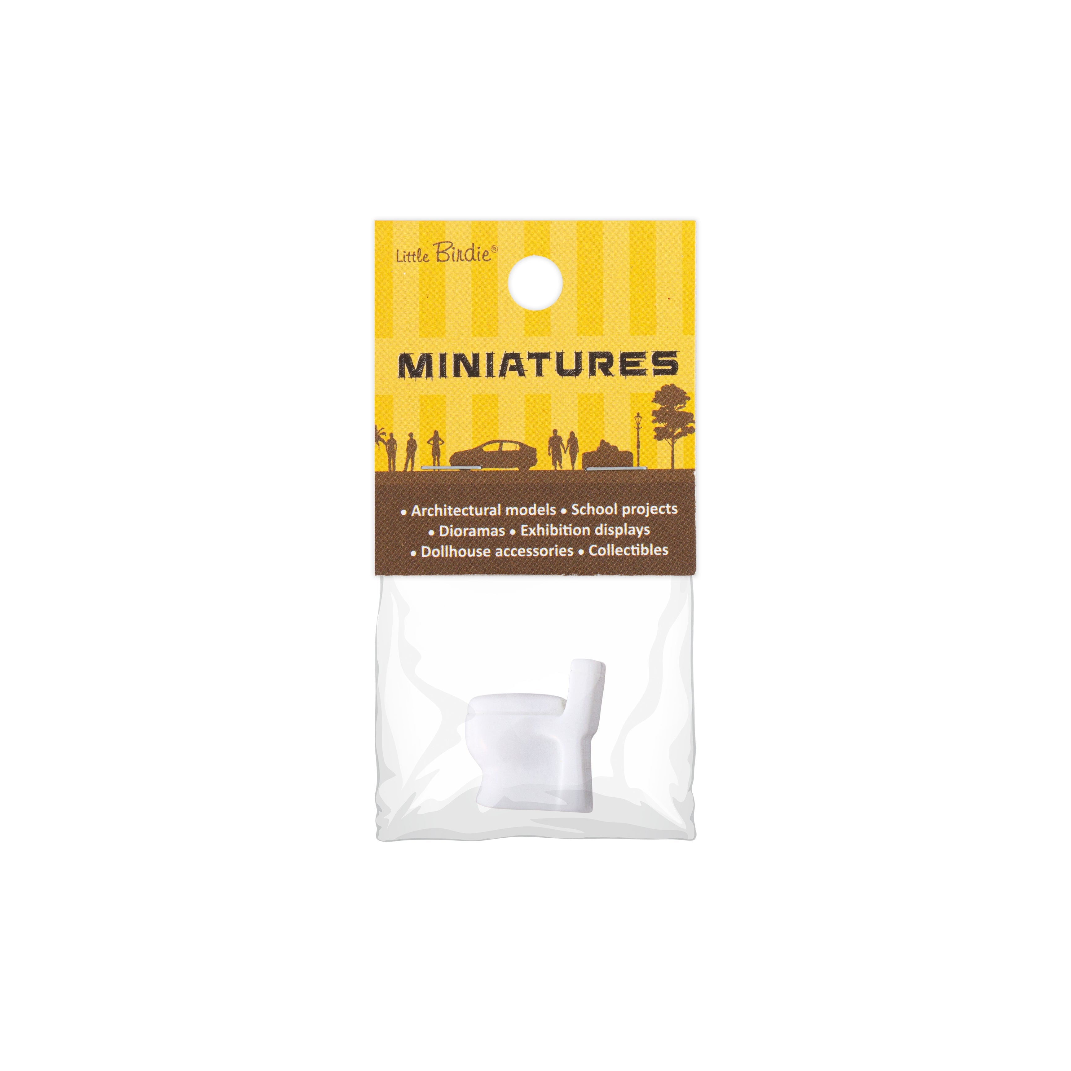 Miniature Western Toilet Commode 1pc