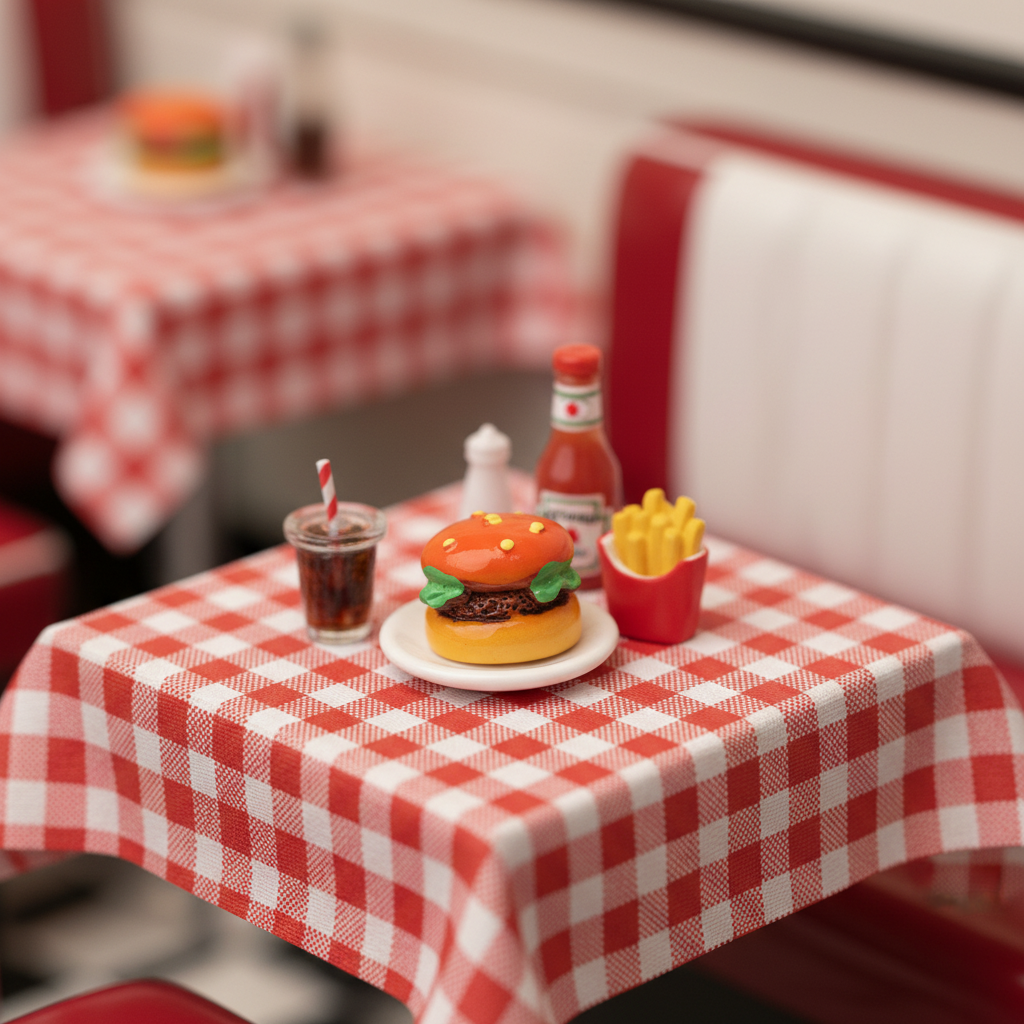 Resin Miniature Burger 1pc