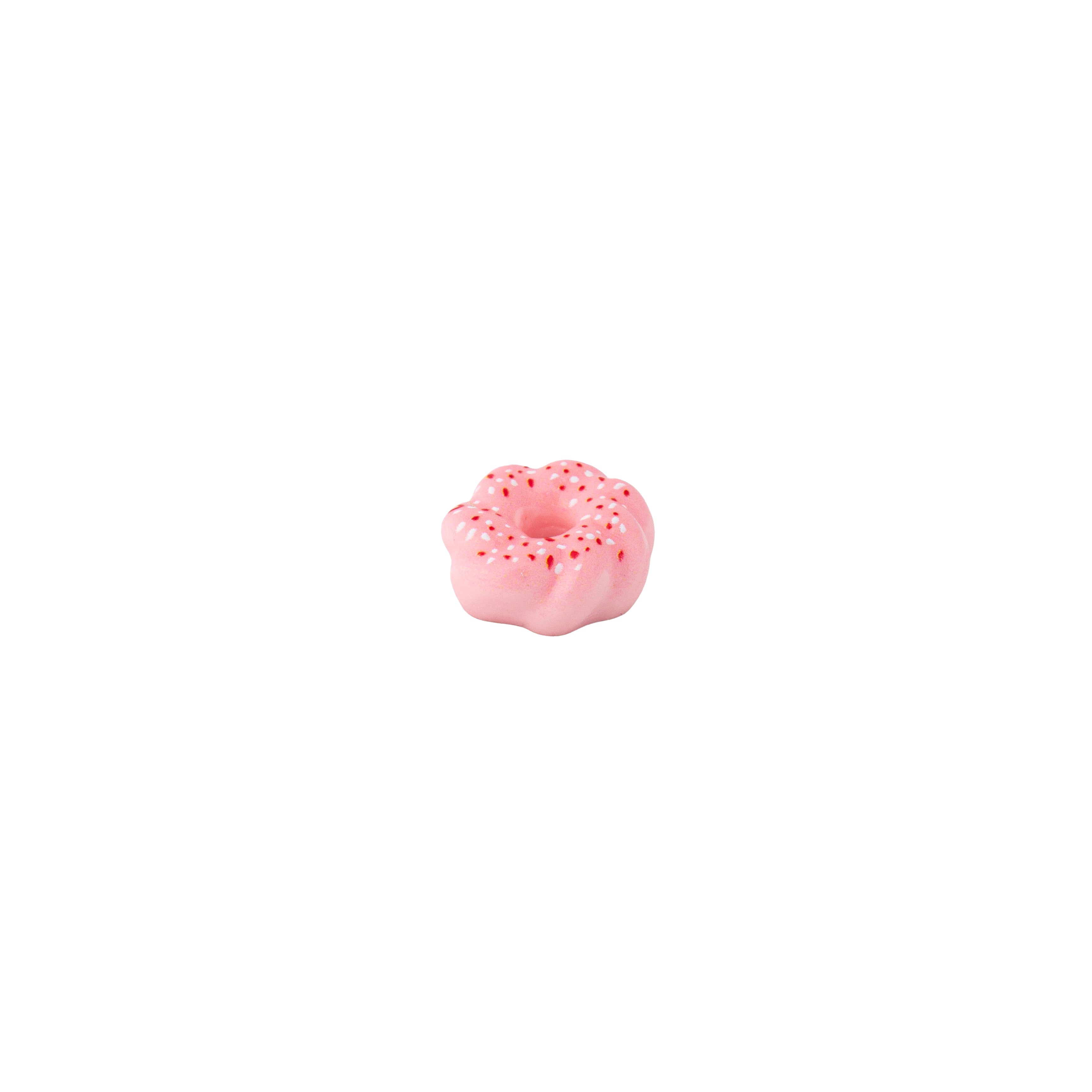 Resin Miniature Donut Pink 1pc