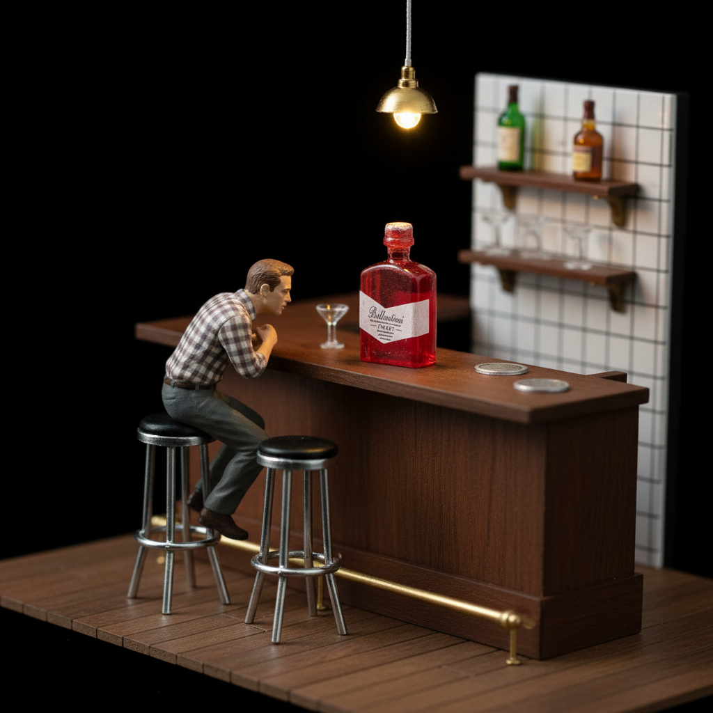 Resin Miniature XO Bottle 1pc