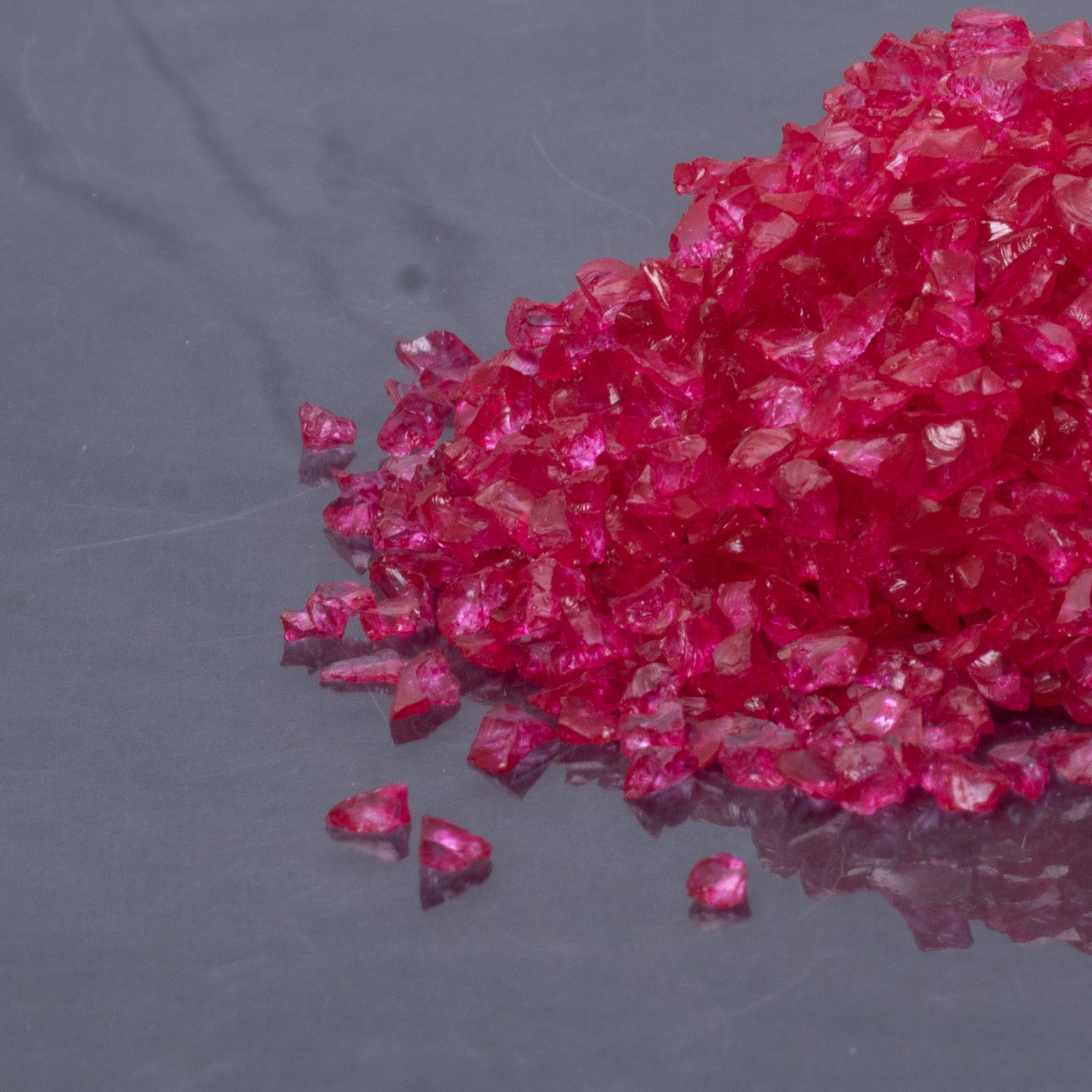 Crushed Glass Red 2-3mm 80gm Bottle