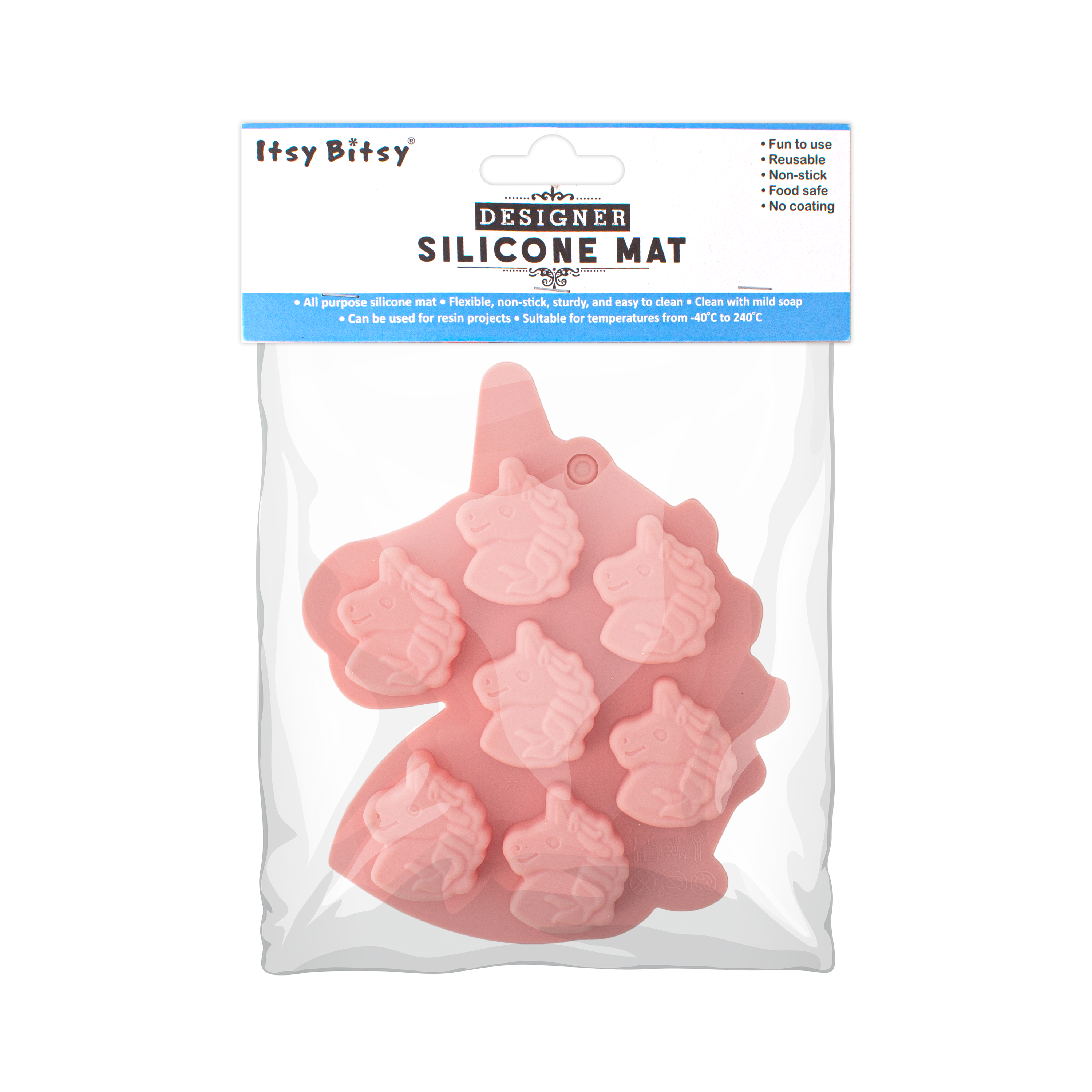 Silicone Mould Whimsical Unicorn 14.6 x 11.5cm 1pc