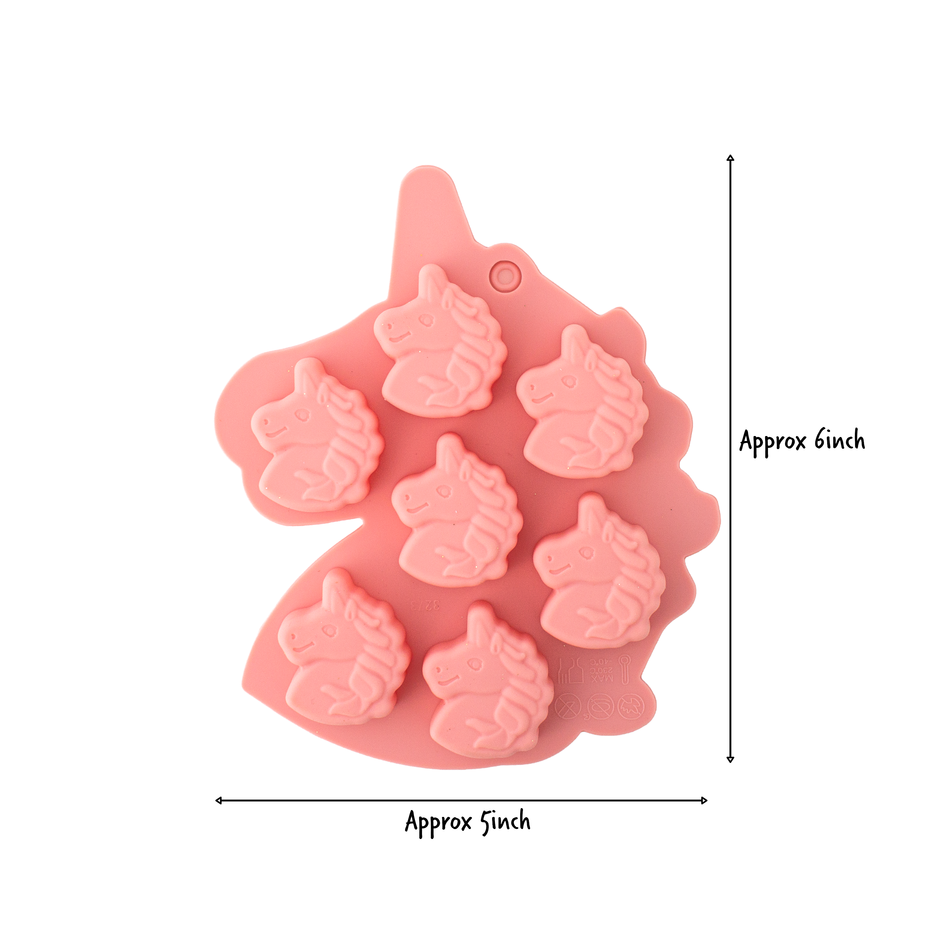 Silicone Mould Whimsical Unicorn 14.6 x 11.5cm 1pc