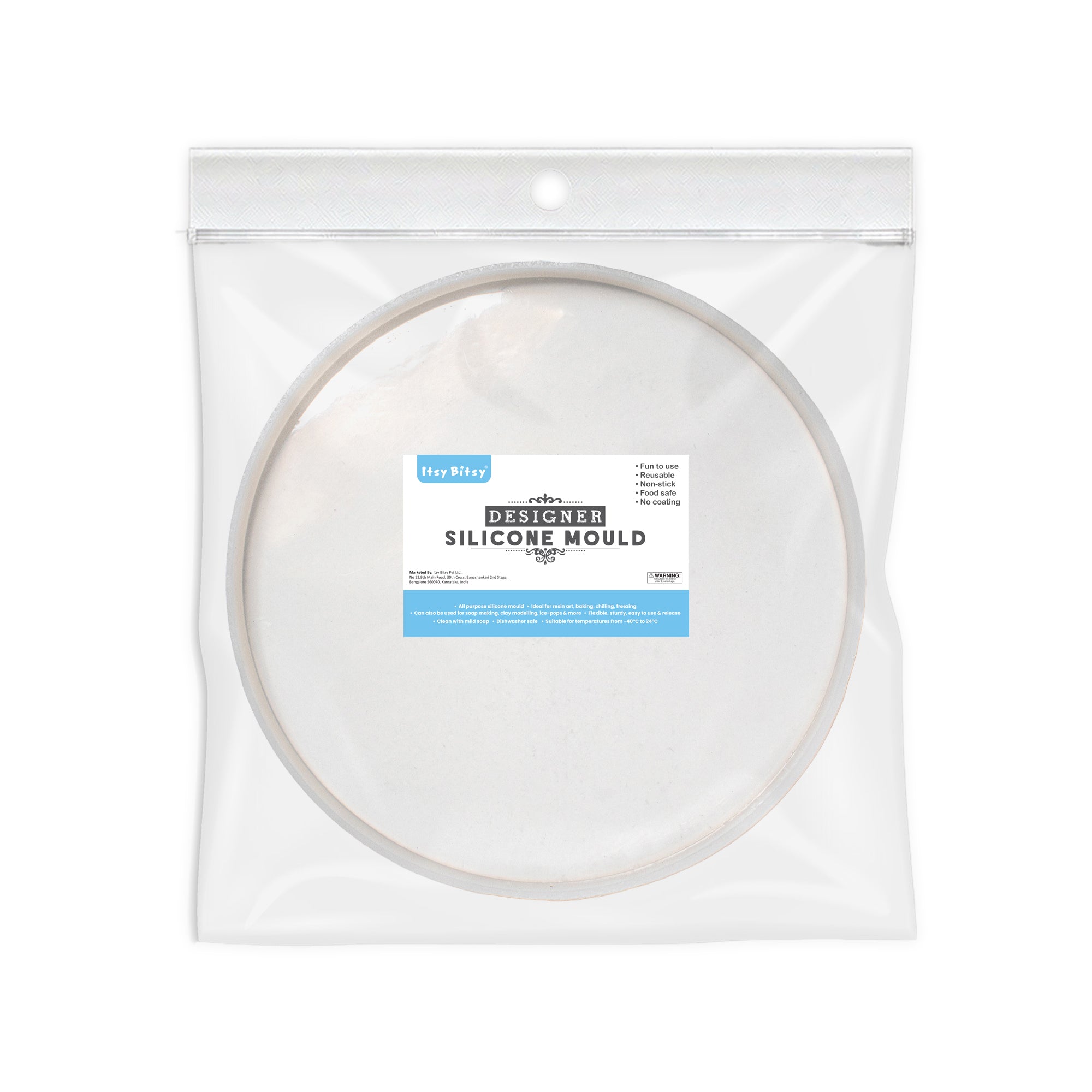 Silicone Mould Round Dia 12Inch X D20mm 1pc