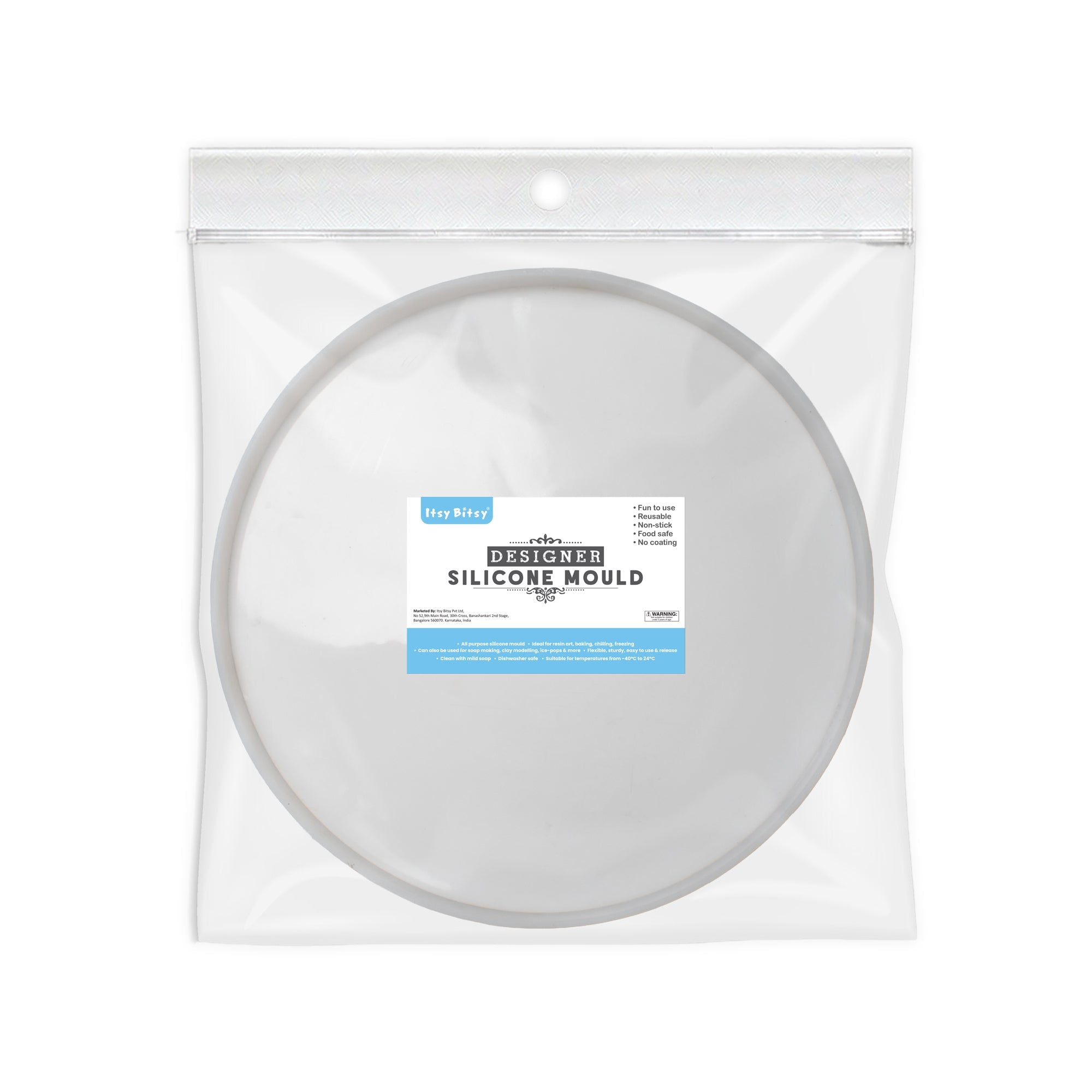 Silicone Mould Round Dia 24Inch X D32mm 1pc