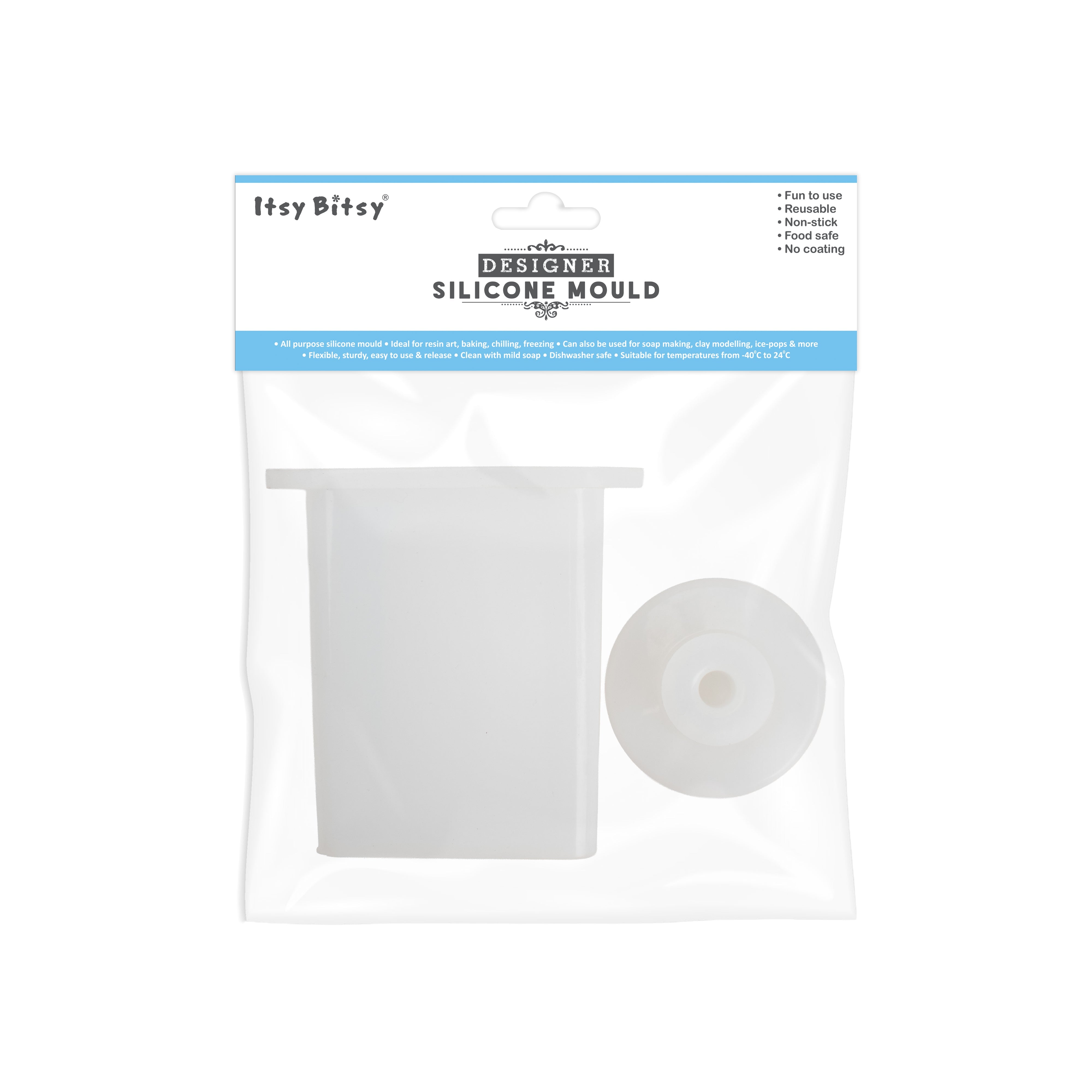 Silicone Mould Dispenser Bottle Without Pump Square 10 X 8cm X D10cm 1pc