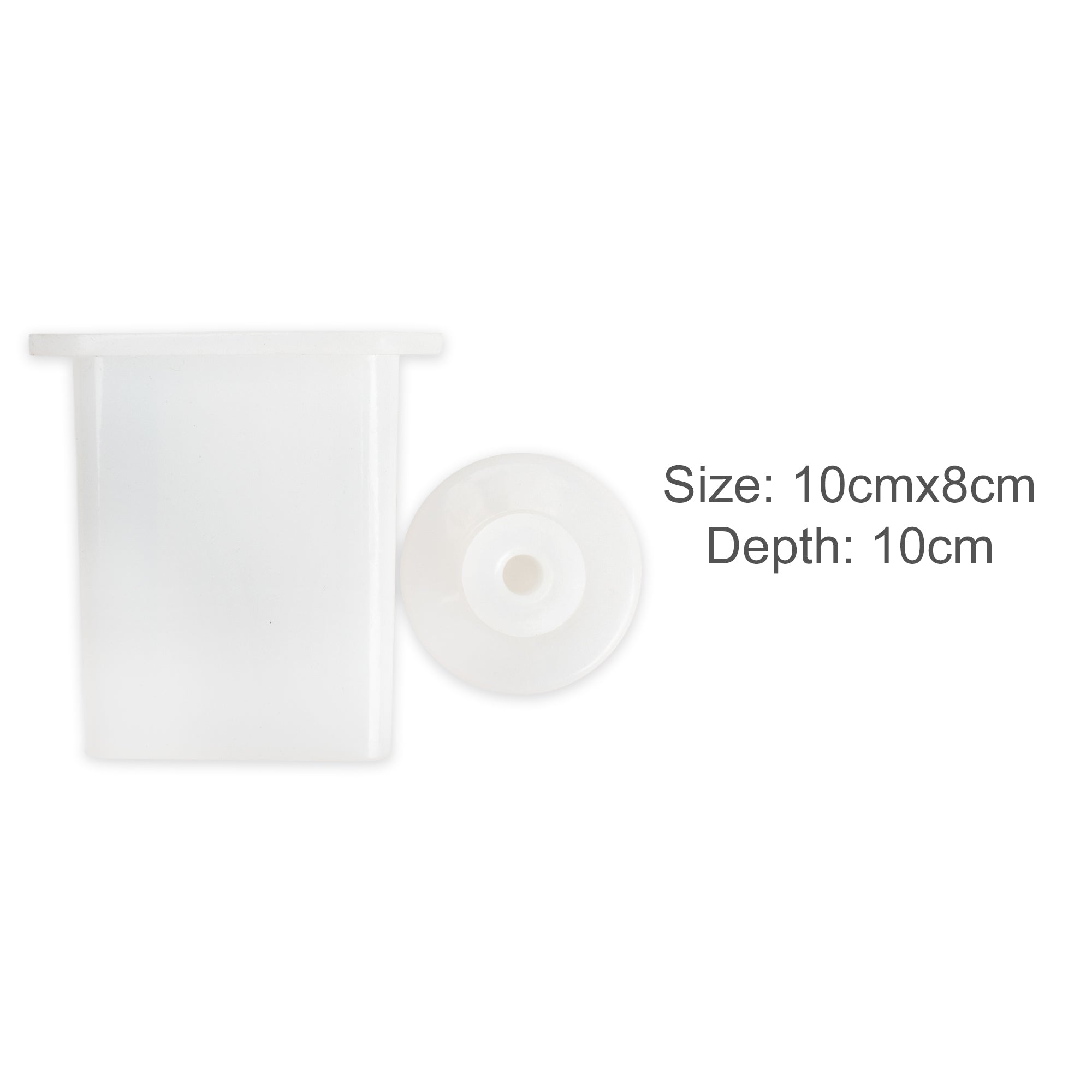 Silicone Mould Dispenser Bottle Without Pump Square 10 X 8cm X D10cm 1pc