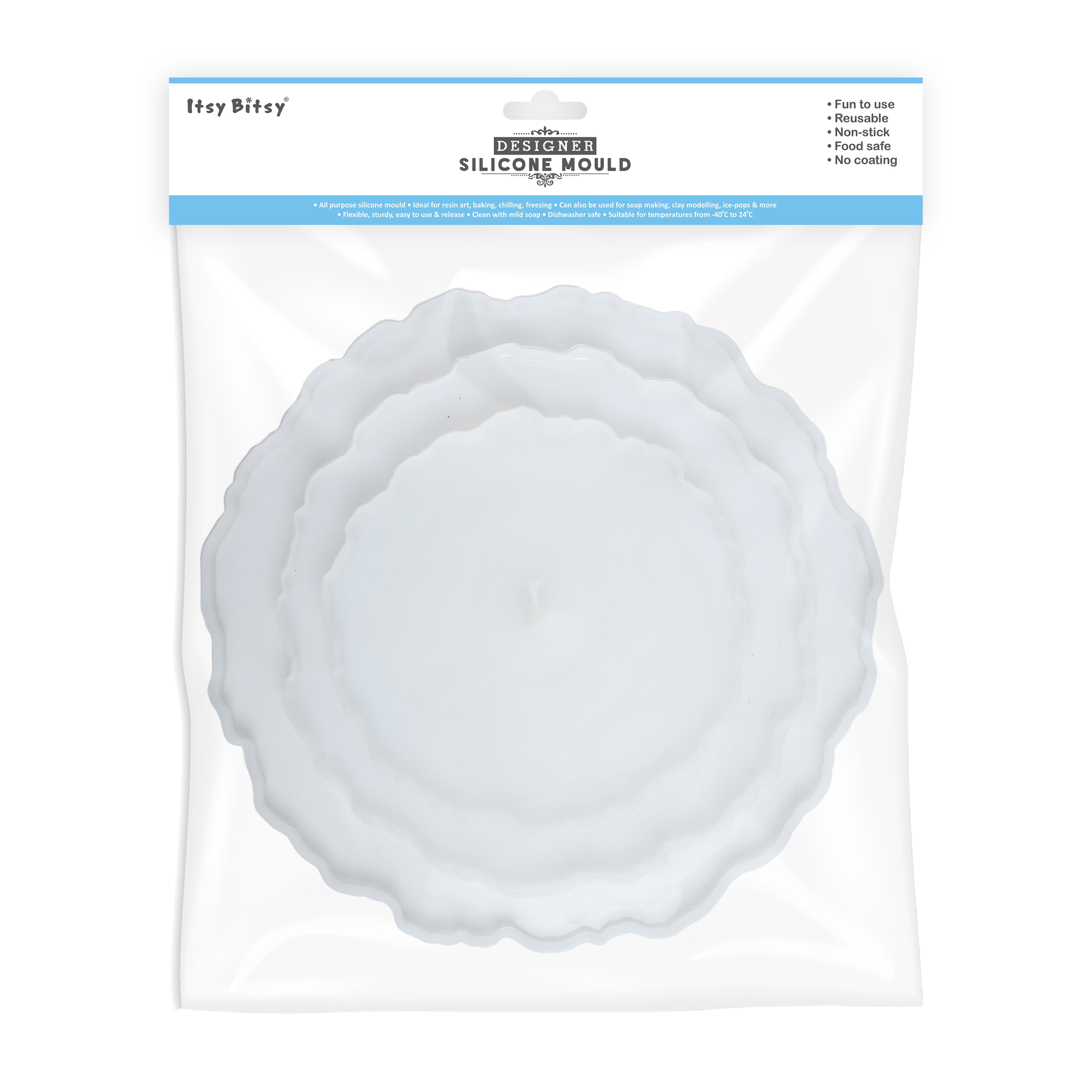 Silicone Cake Stand Mould 25cm 19cm 14cm 3pcs Set