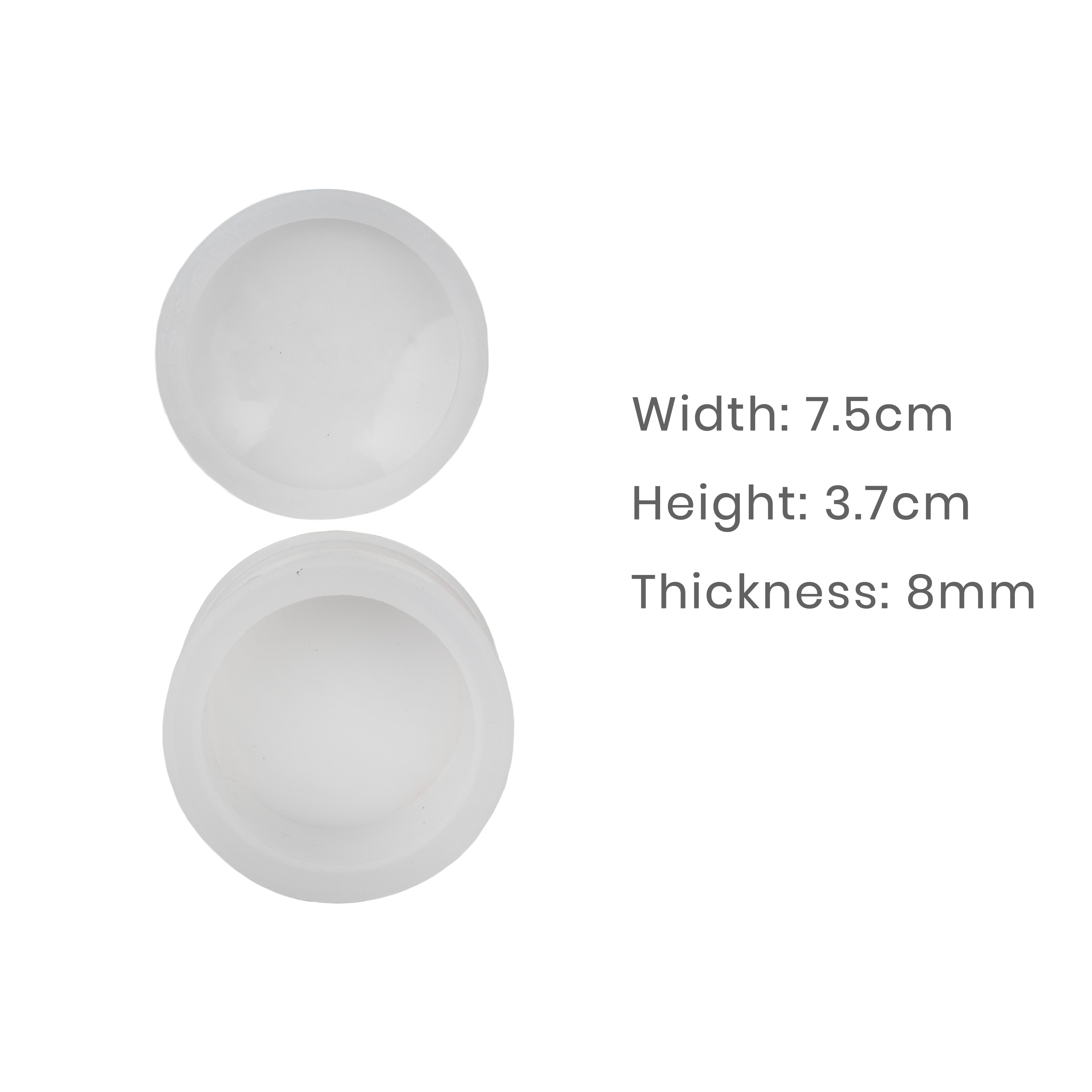 Silicone Mould Round Gift Box 7.5 X 7.4cm X D1.2cm 1pc