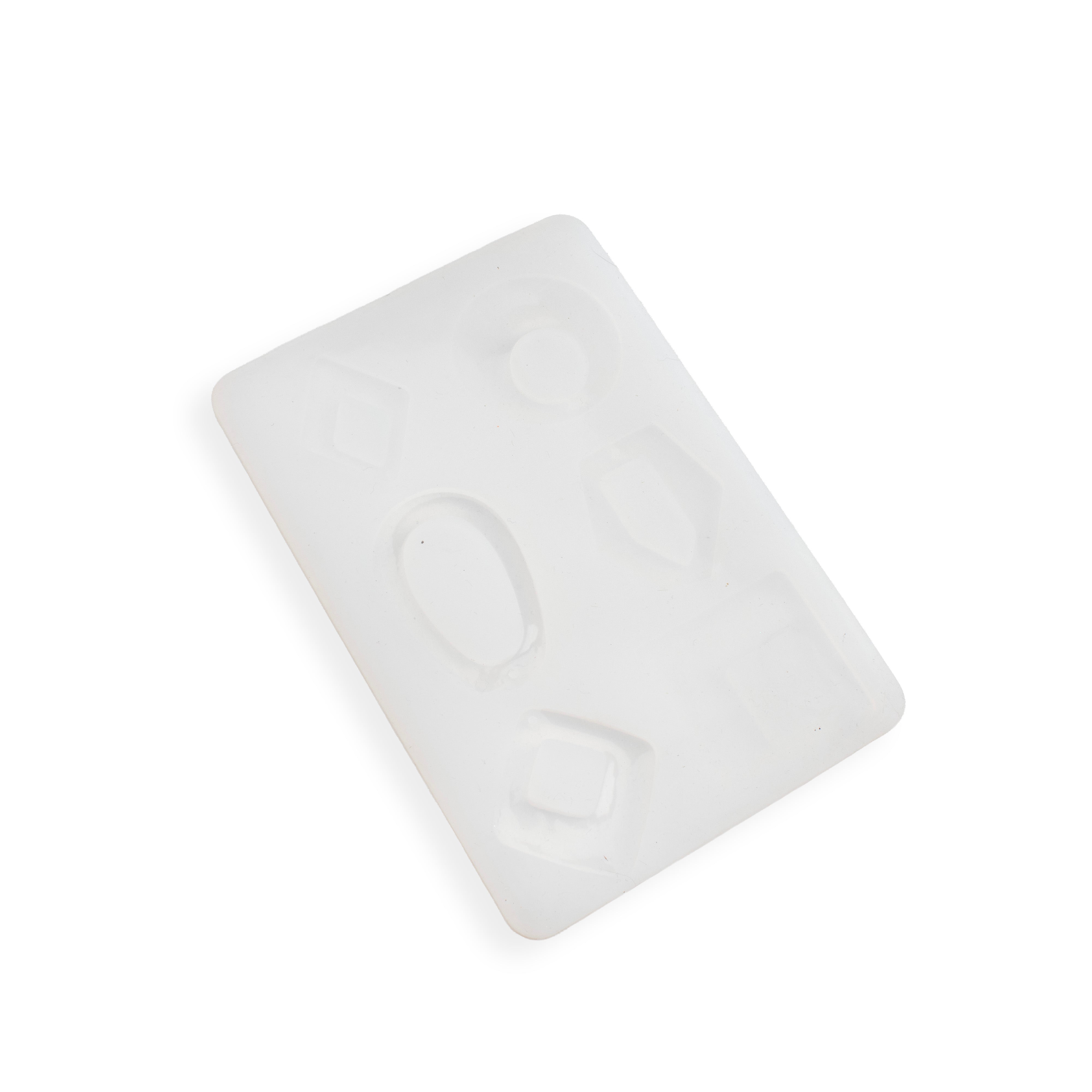 Silicone Mould Earrings and Pendants 6 Designs 14 X 10cm X D5mm 1pc
