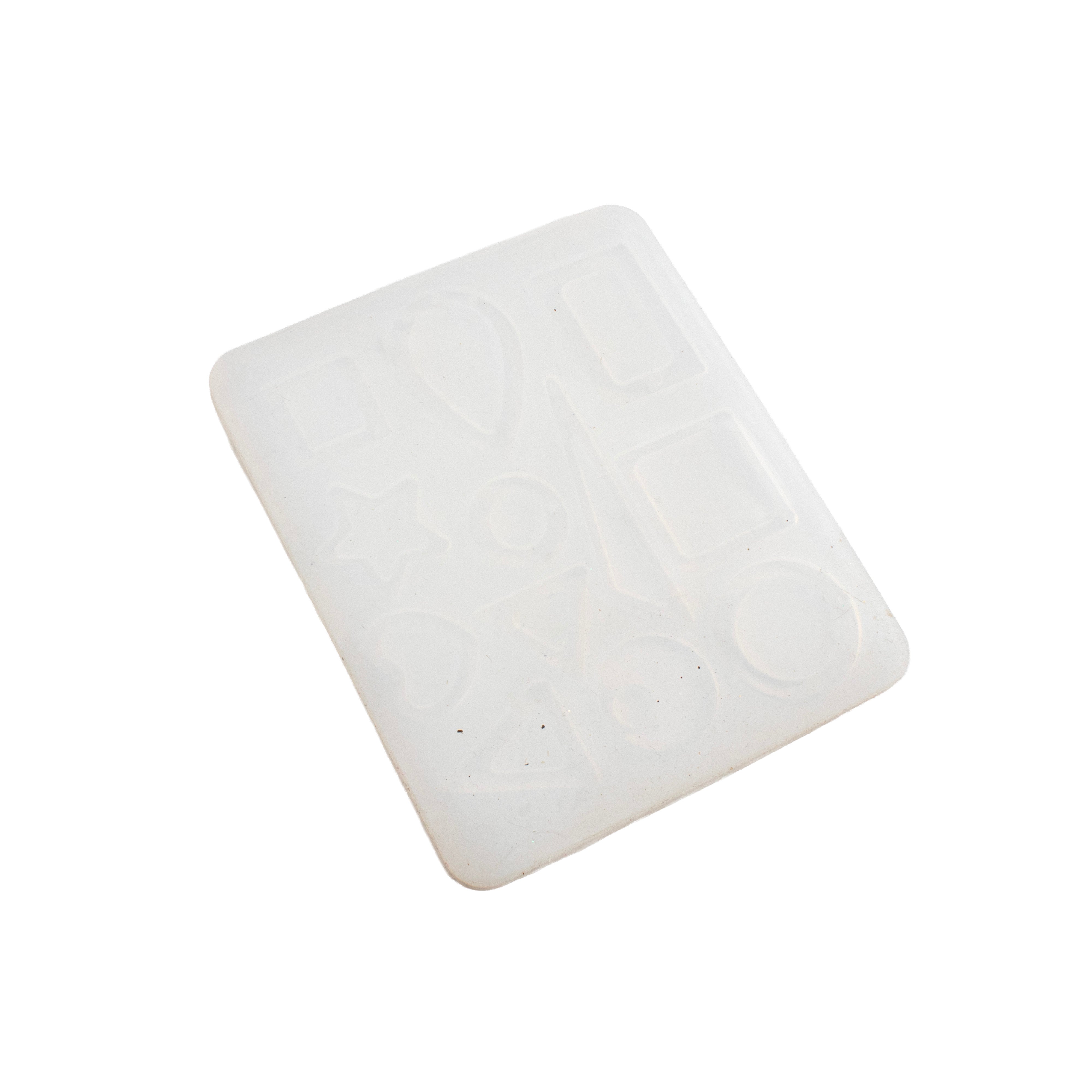 Silicone Mould Earrings and pendants 12 Cavity 10 X 11cm X D5mm 1pc