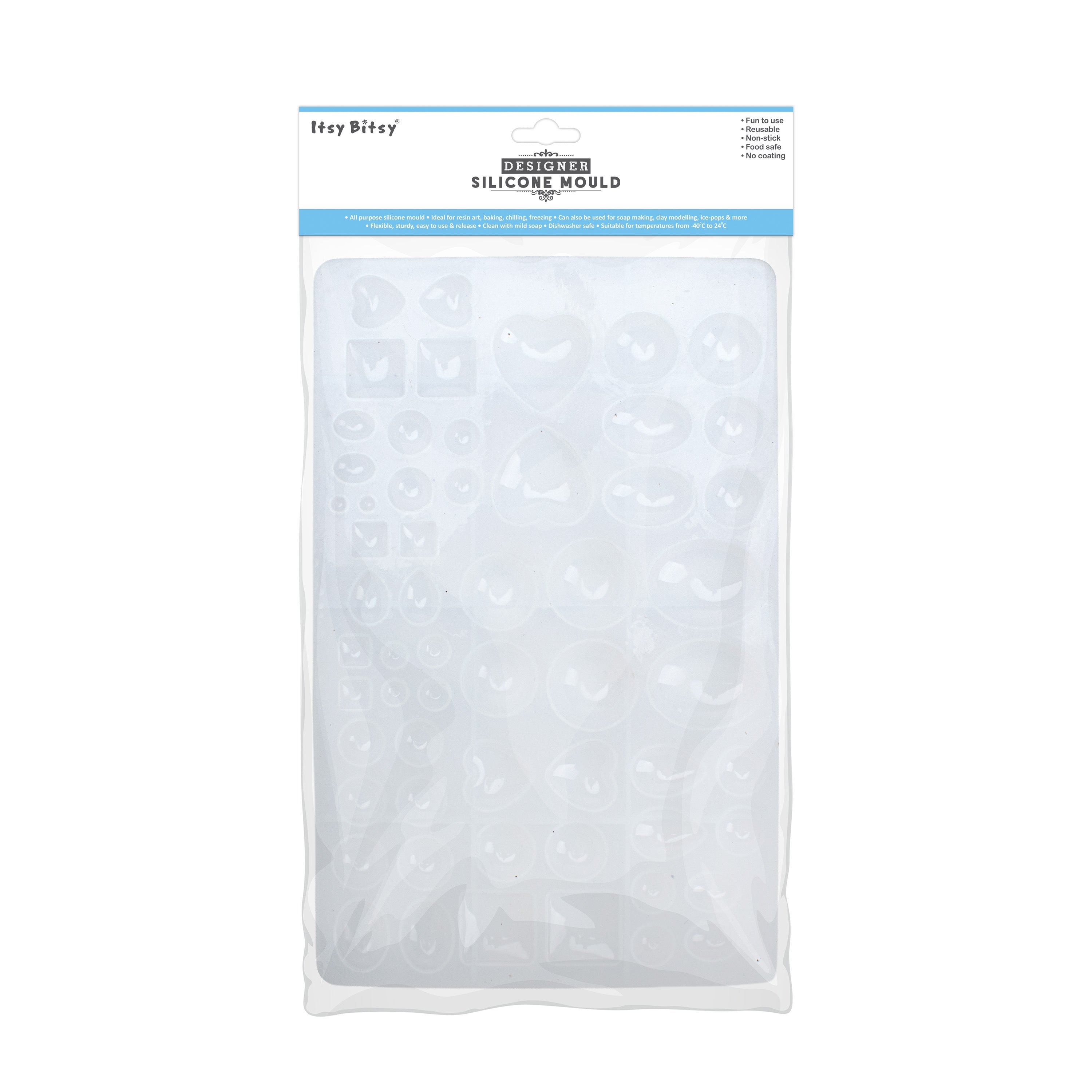 Silicone Mould Assorted Pendants 25 X 16cm X D5mm 1pc