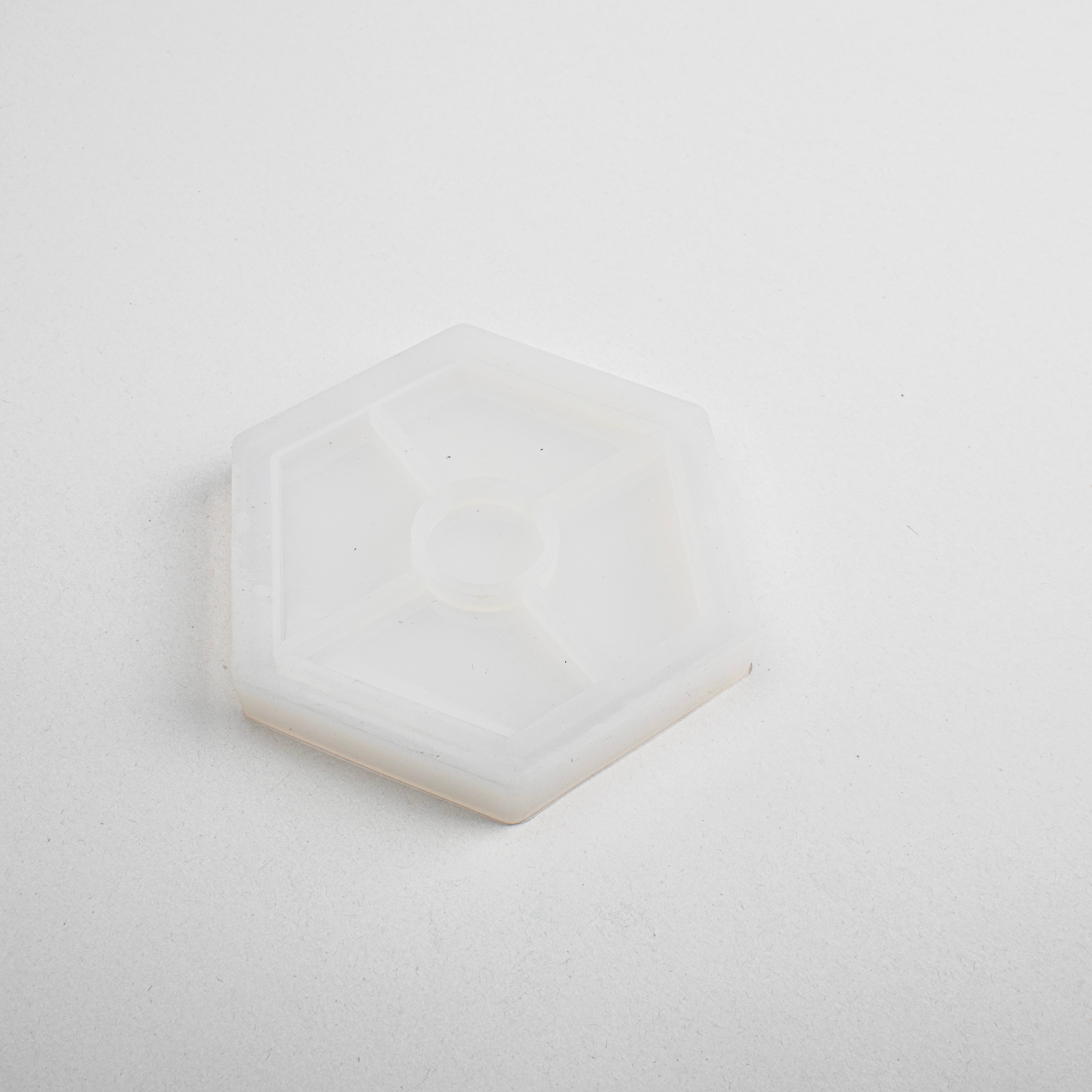 Silicone Mould Coaster Hexagon 4 Inch X D10mm 1pc