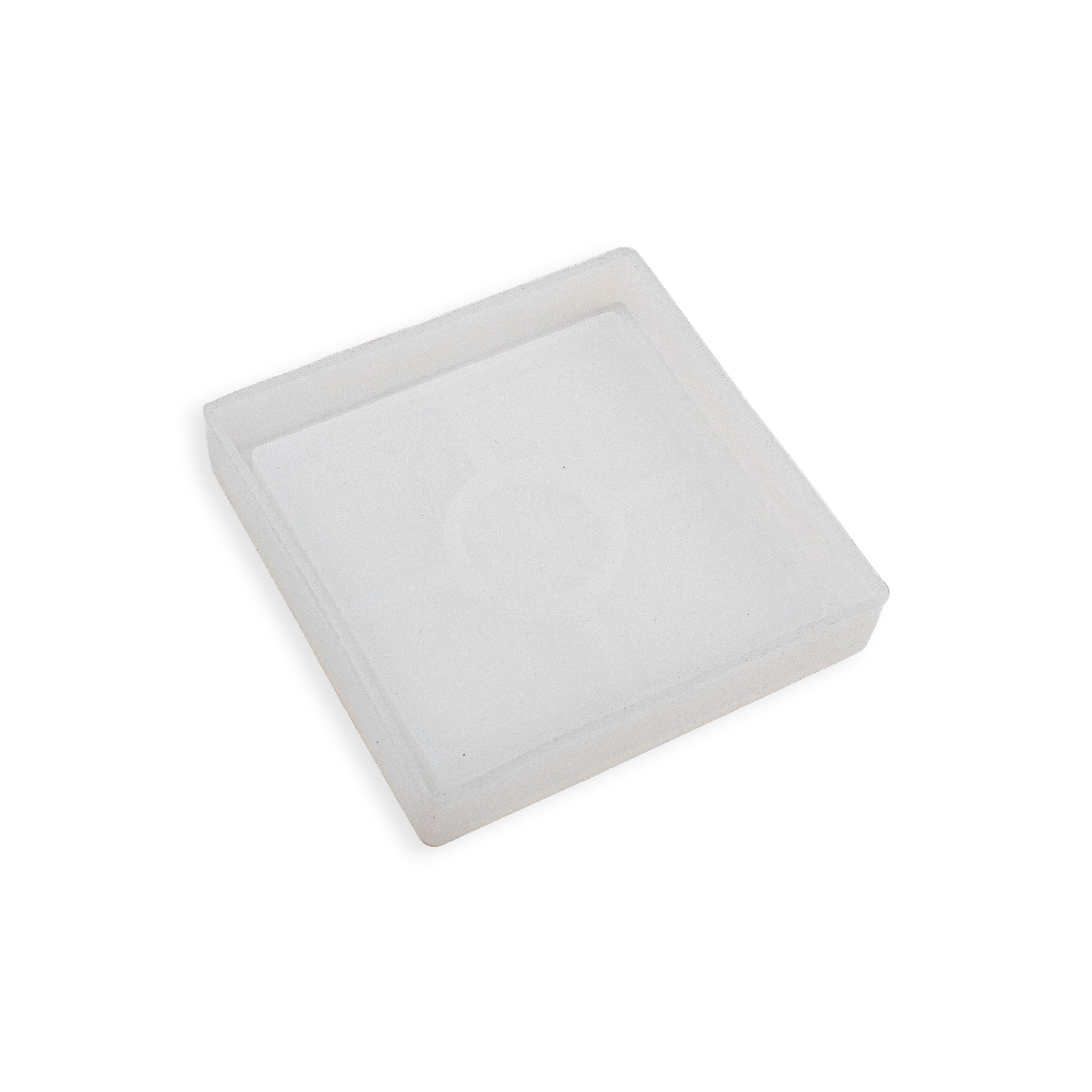 Silicone Mould Square with compartments 4 Inch X D10mm 1pc