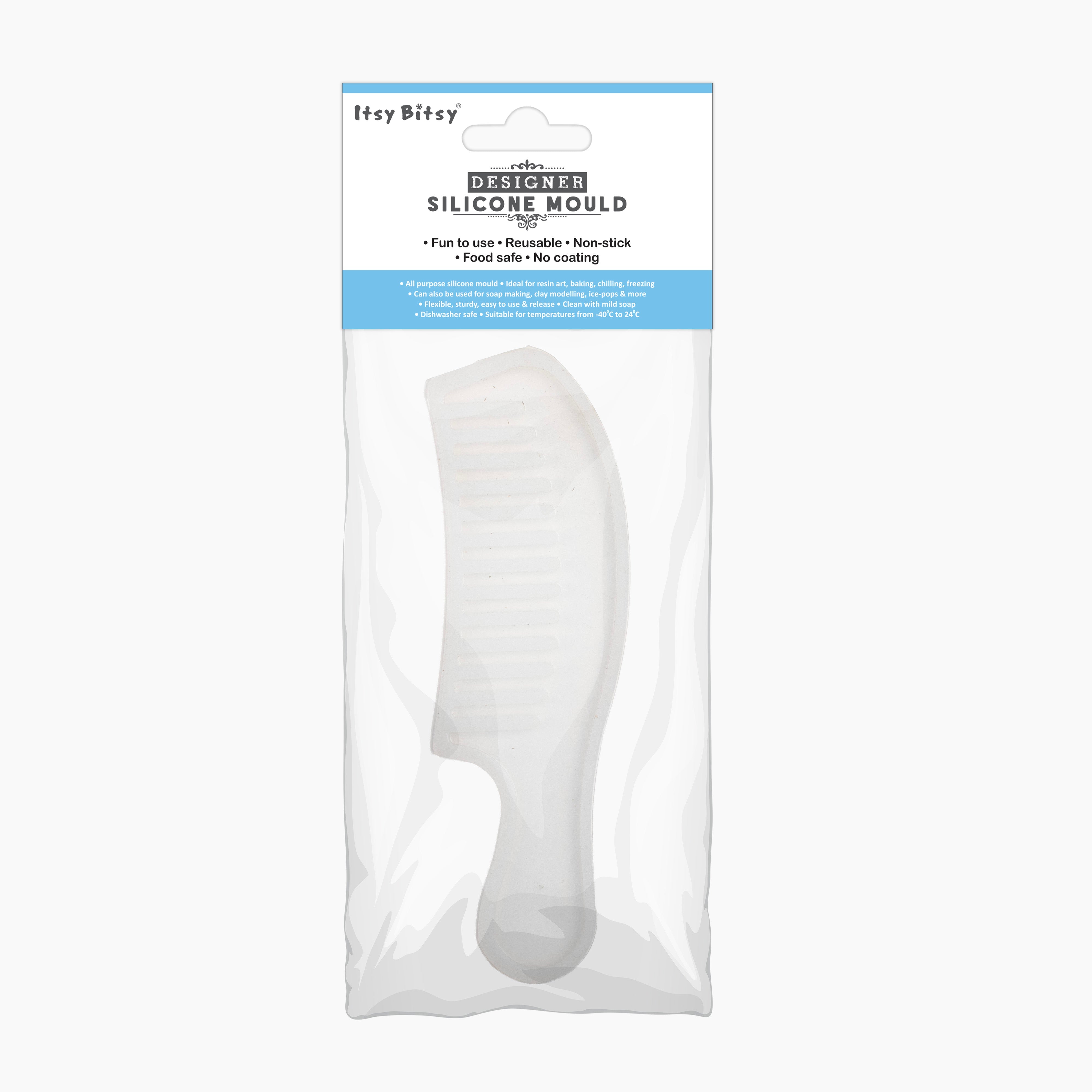 Silicone Mould Comb with handle 15 X 5cm X D4mm 1pc