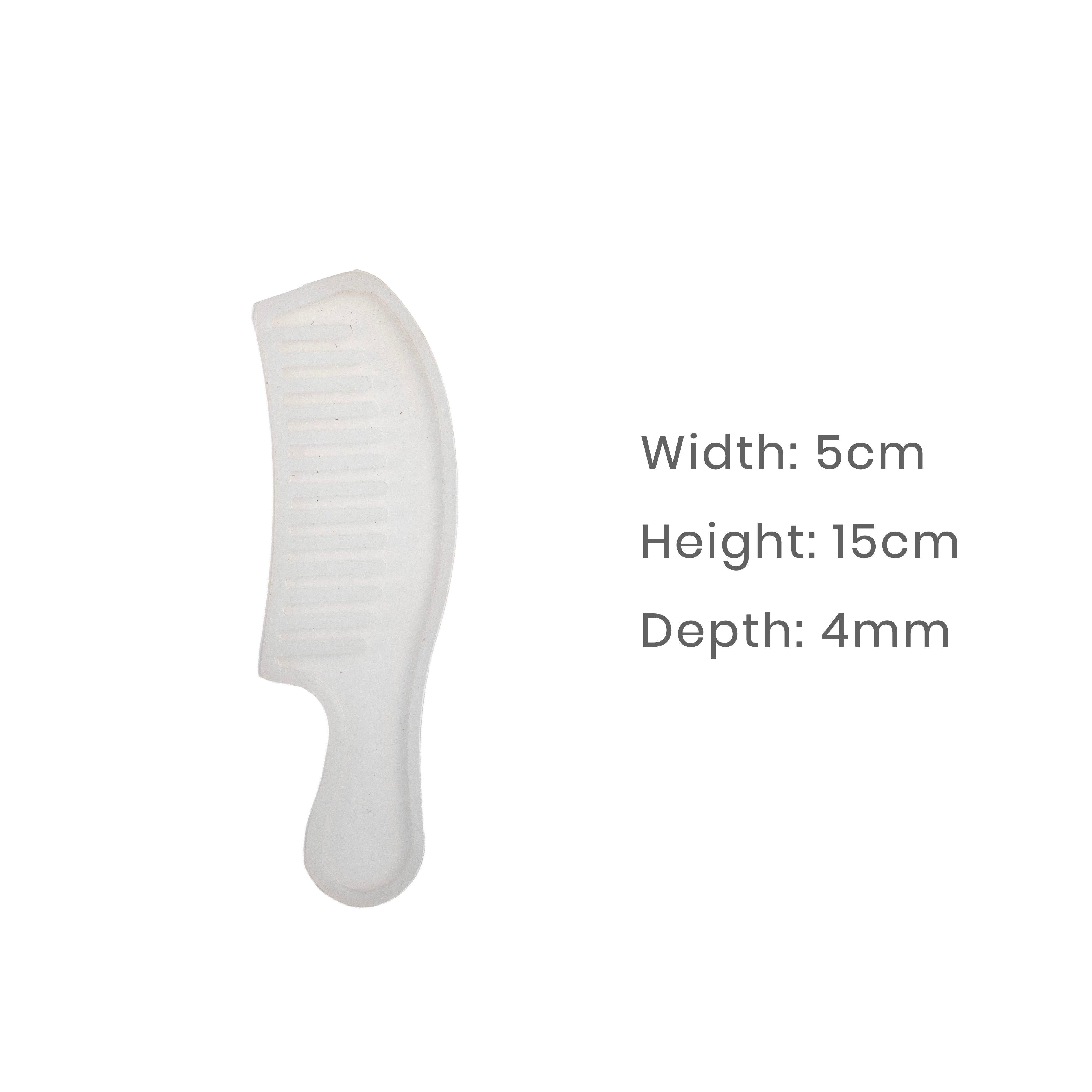 Silicone Mould Comb with handle 15 X 5cm X D4mm 1pc