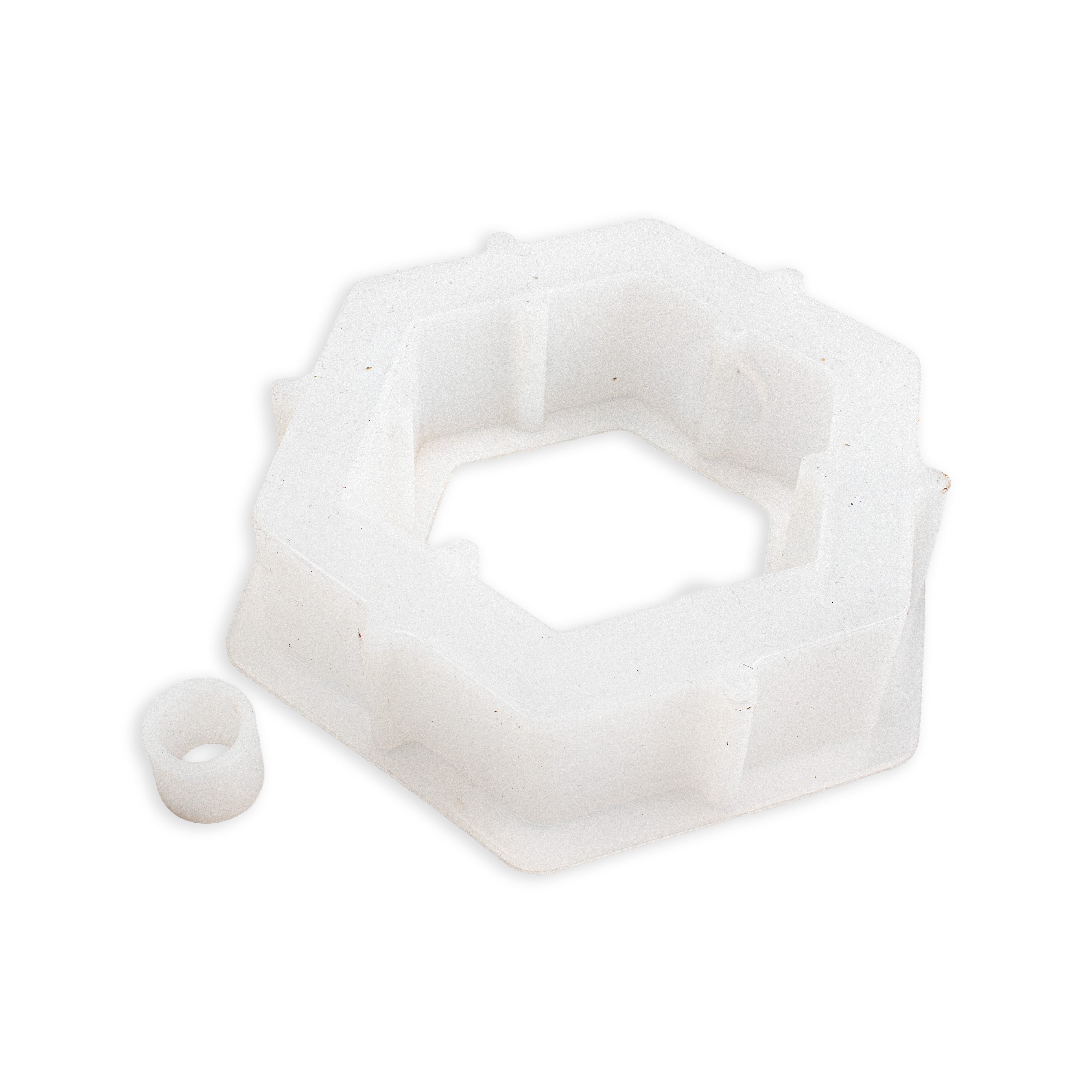 Silicone Mould Hexagon Planter With Tube 14 X D40mm 1pc