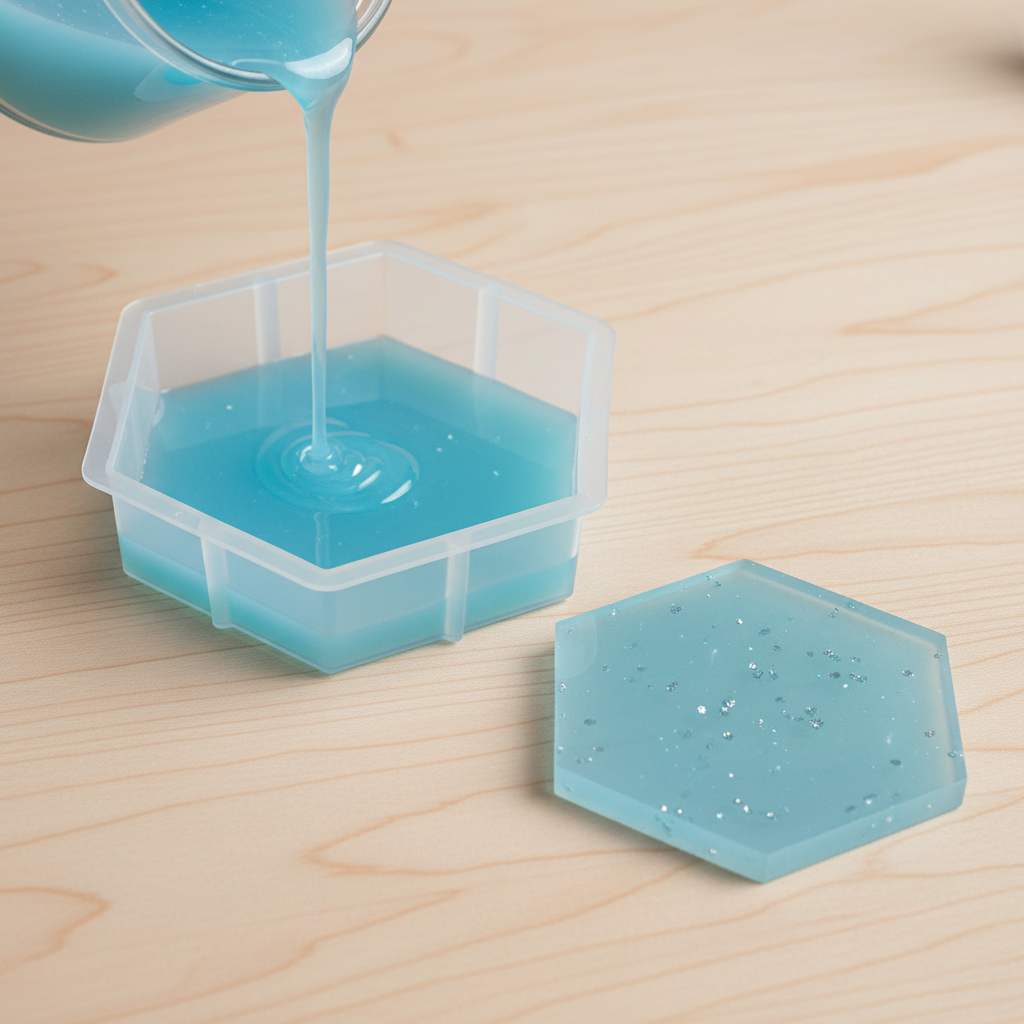 Silicone Mould Hexagon 6Inch 15 cm X D50mm 1pc