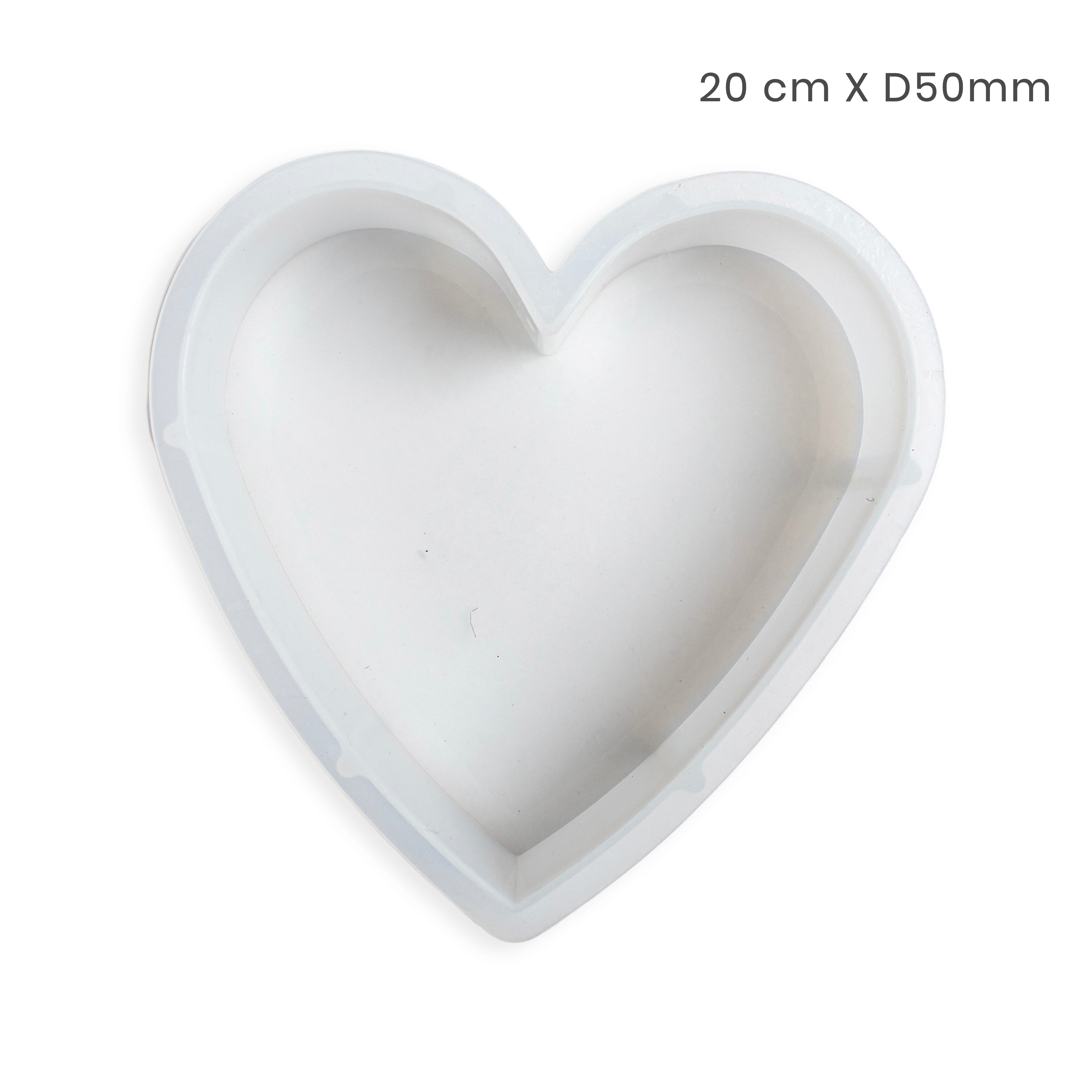 Silicone Mould Heart 20 cm X D50mm 1pc