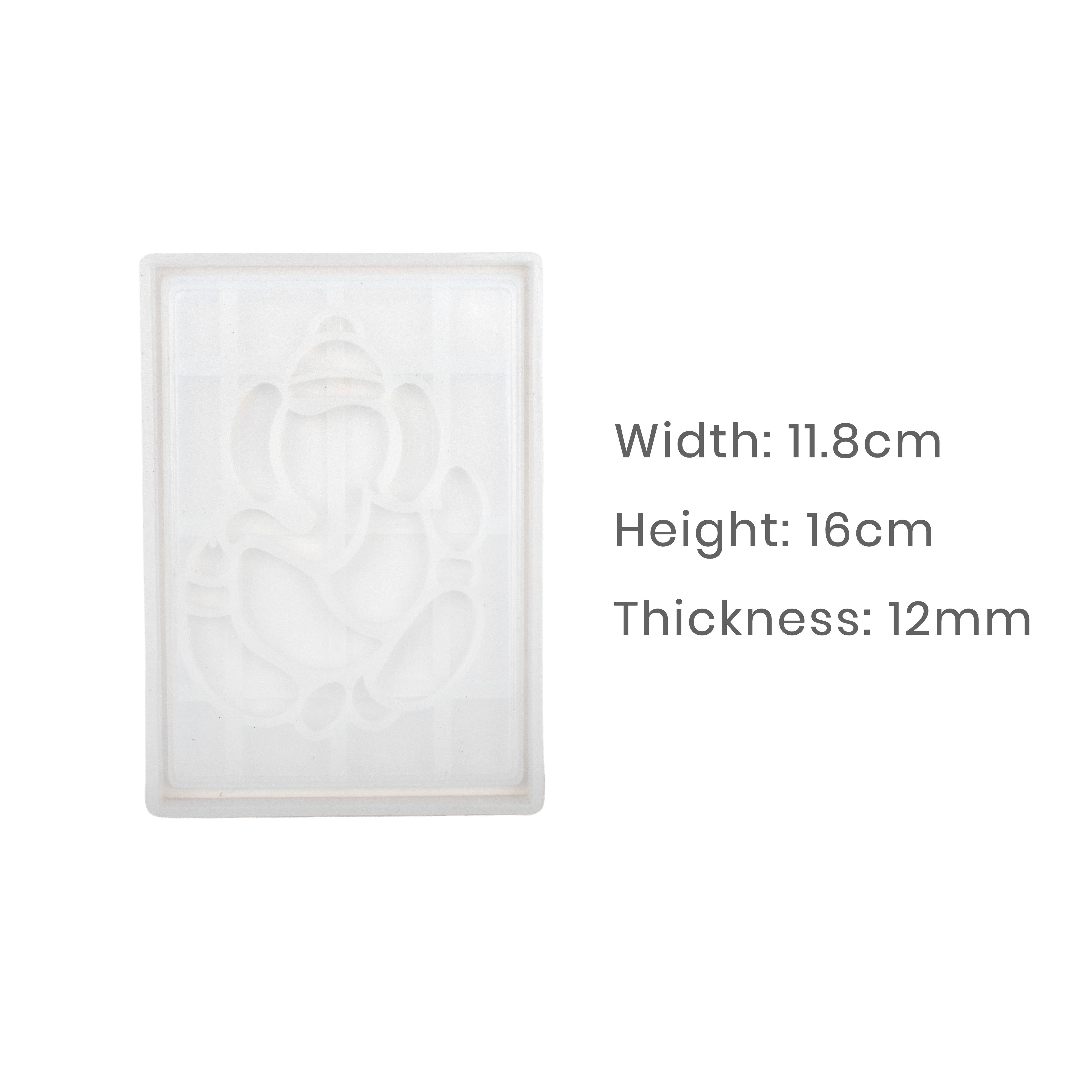 Silicone Mould Ganesha 16 X 11.16 cm X D12mm 1pc