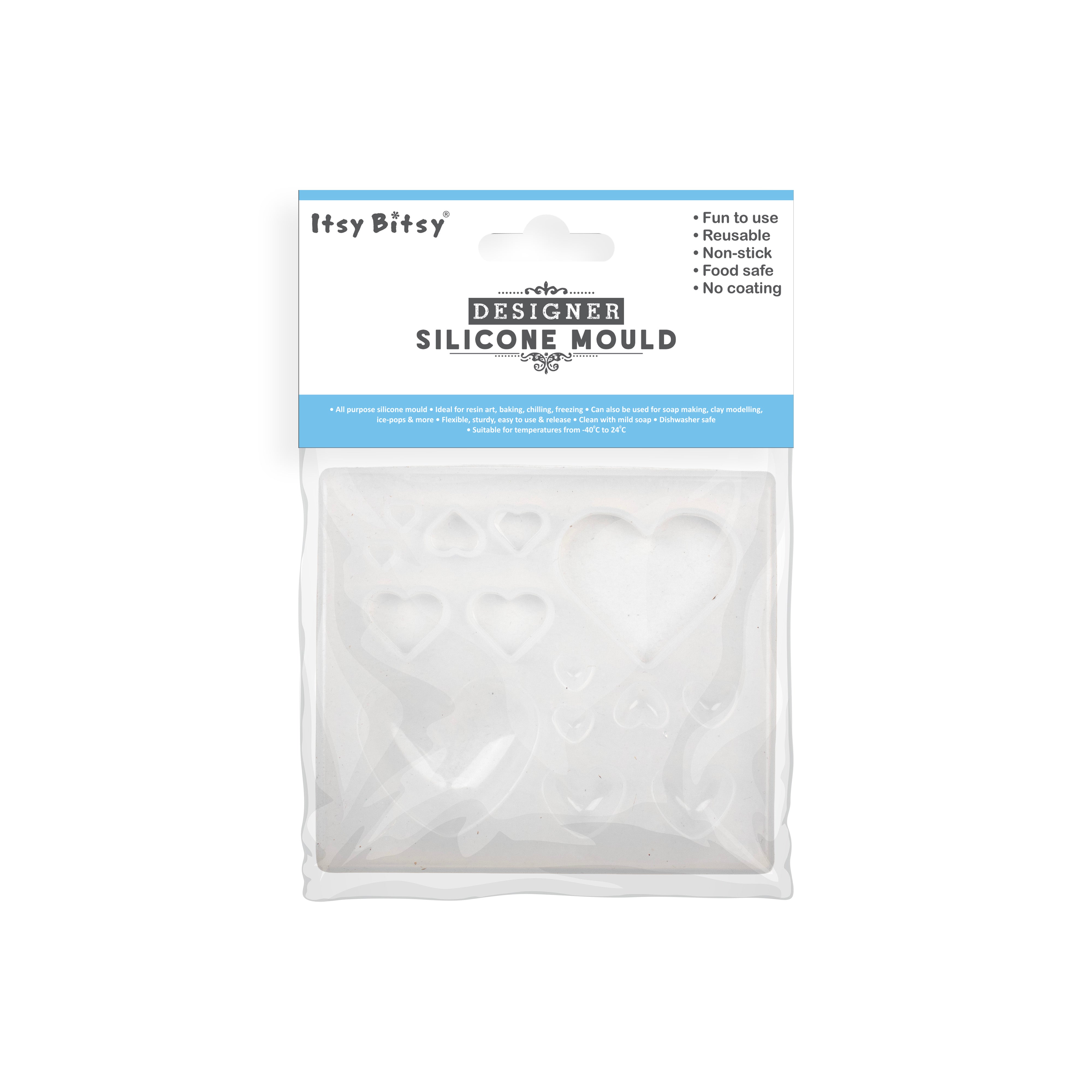 Silicone Mould Heart 14 Cavity 1pc