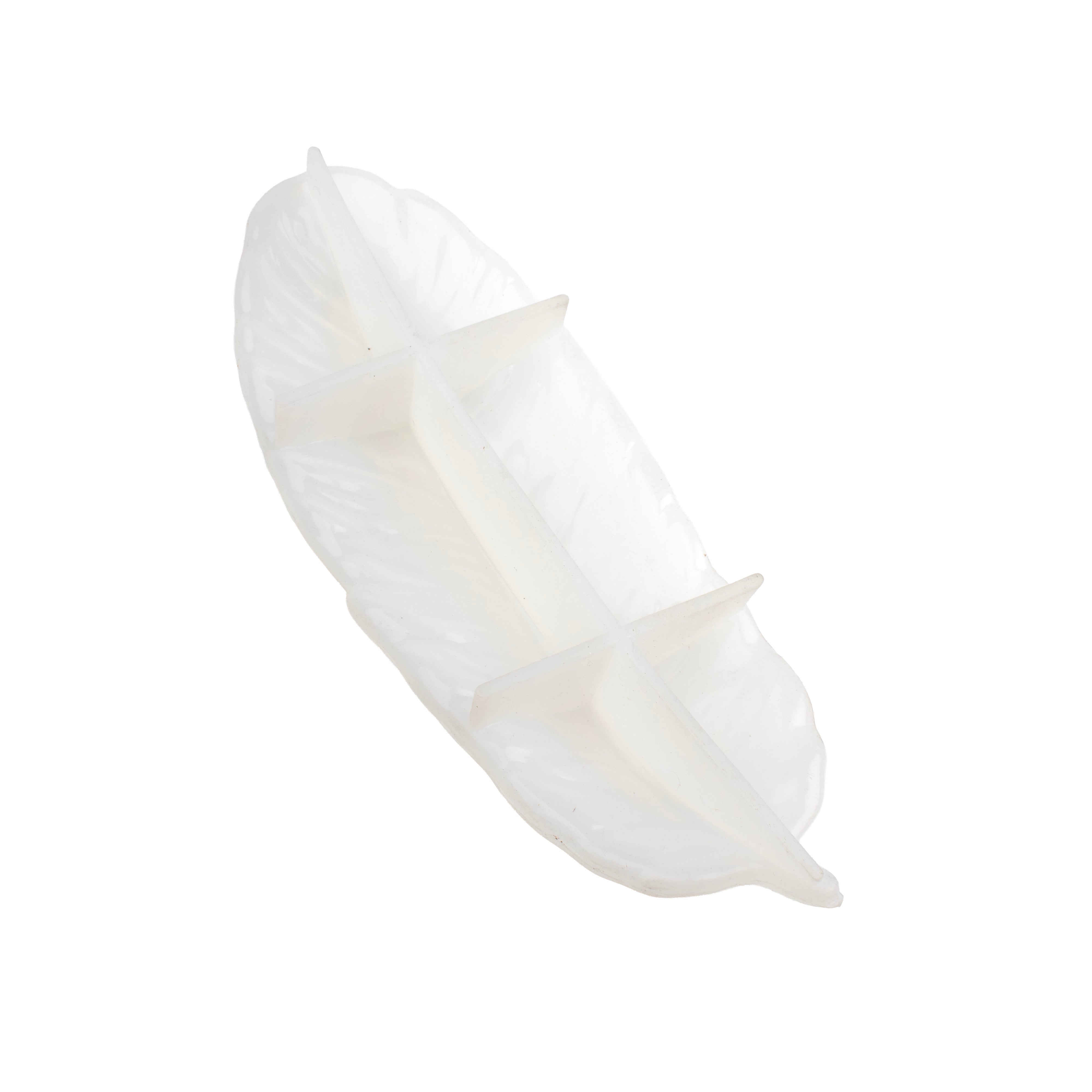 Silicone Mould Feather Trinket Tray 9 X 23cm 1pc