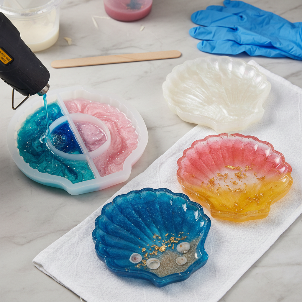 Silicone Mould Sea shell dish 1pc