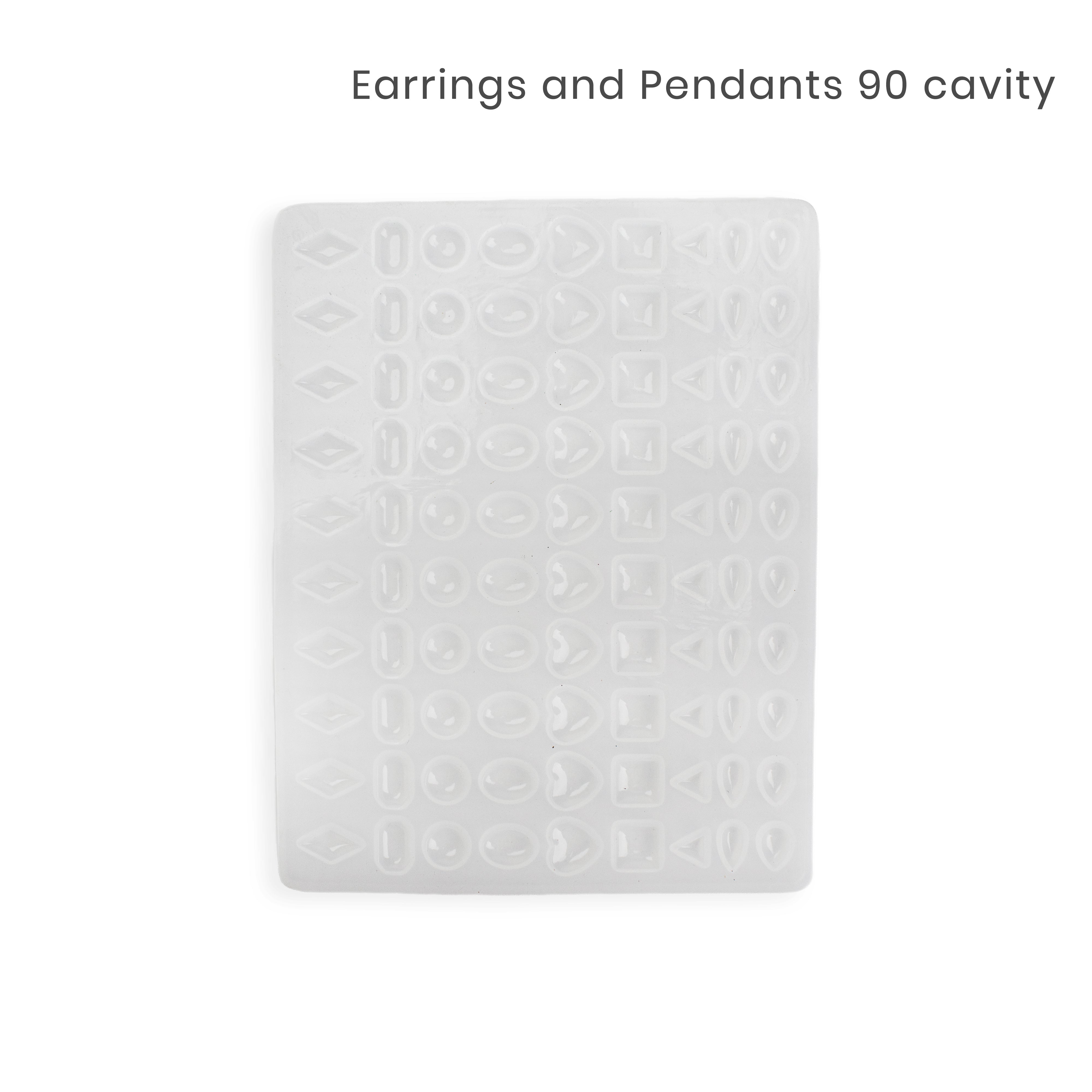 Silicone Mould Earrings and Pendants 90 cavity 1pc