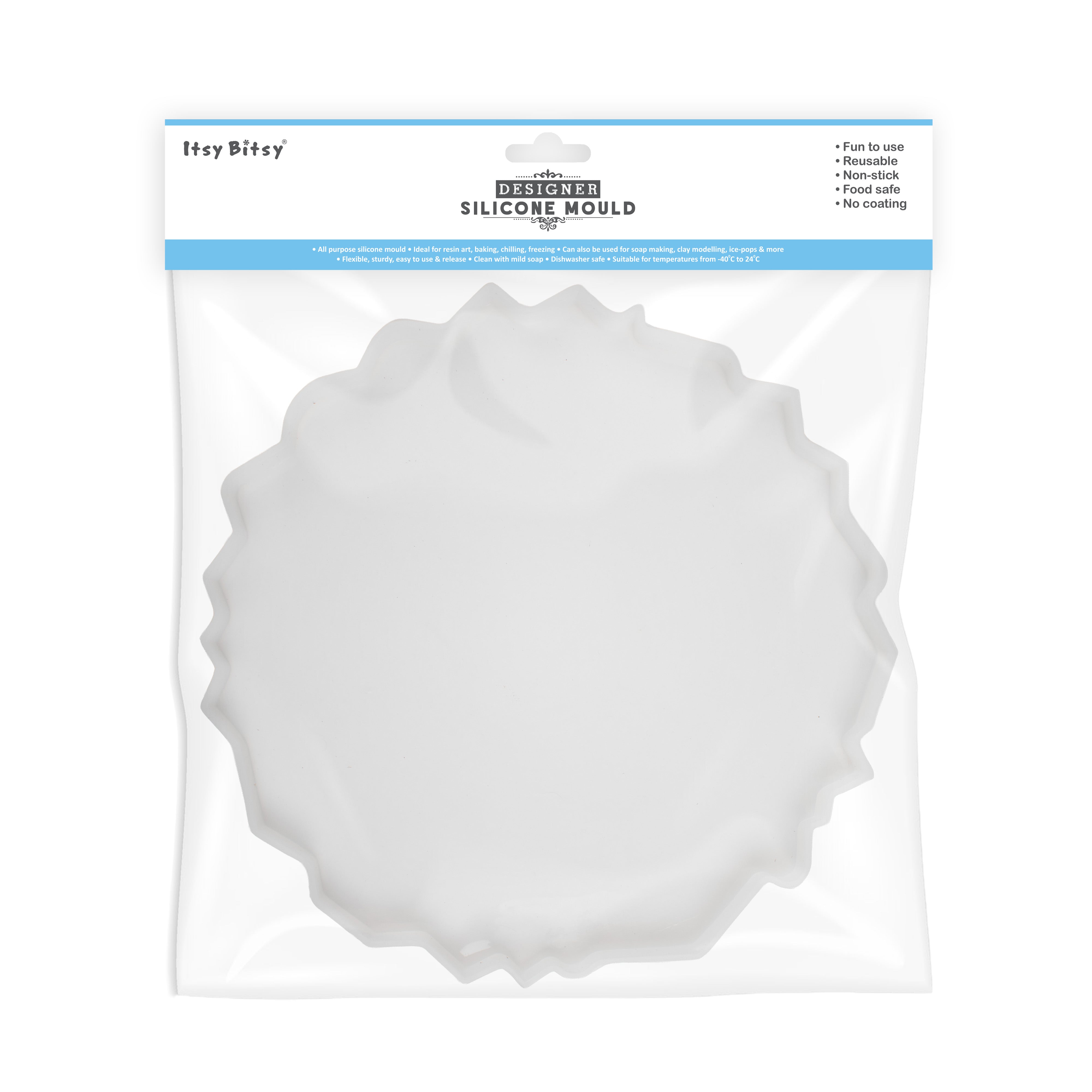 Silicone Mould Round Agate Tray 10Inch X D15mm 1pc