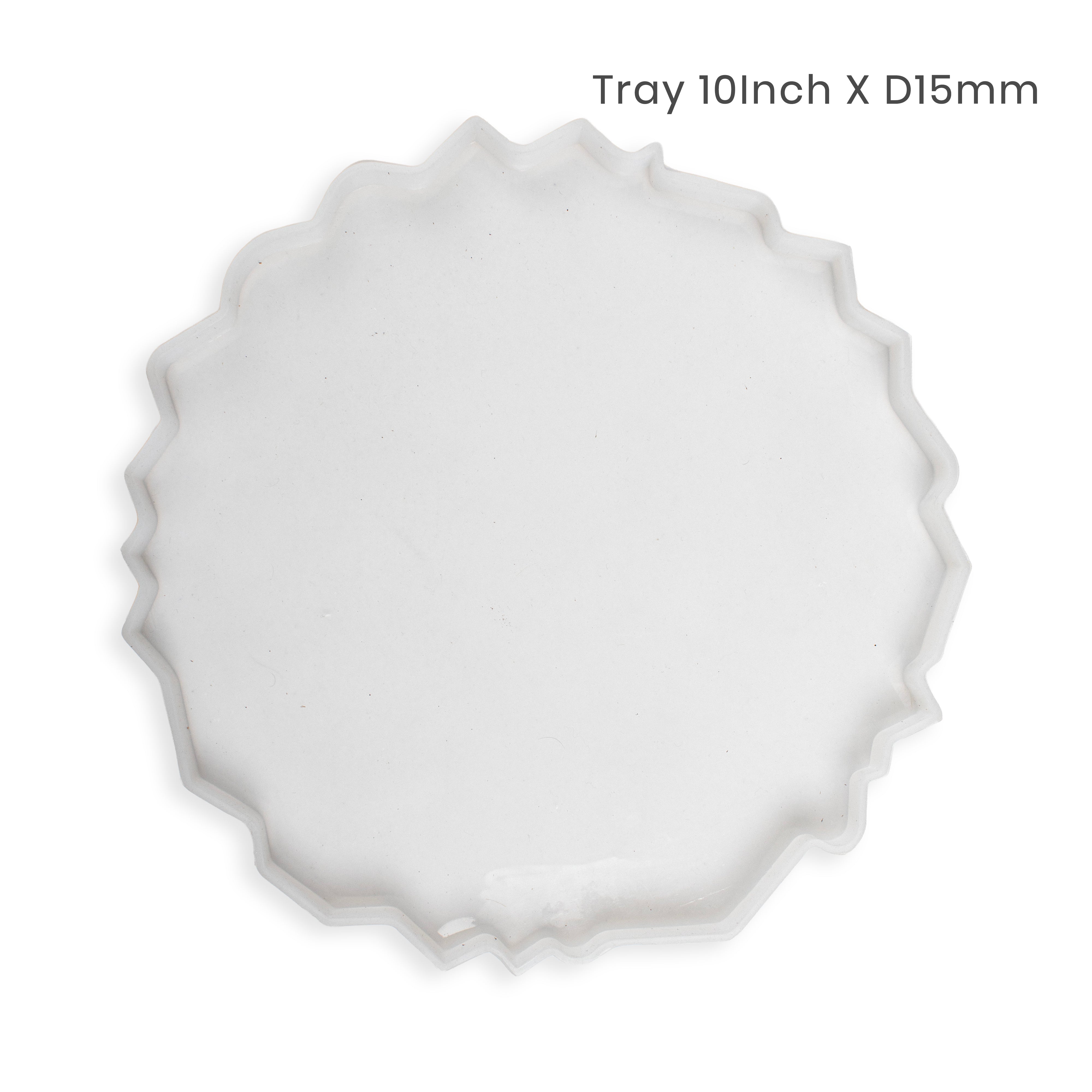 Silicone Mould Round Agate Tray 10Inch X D15mm 1pc